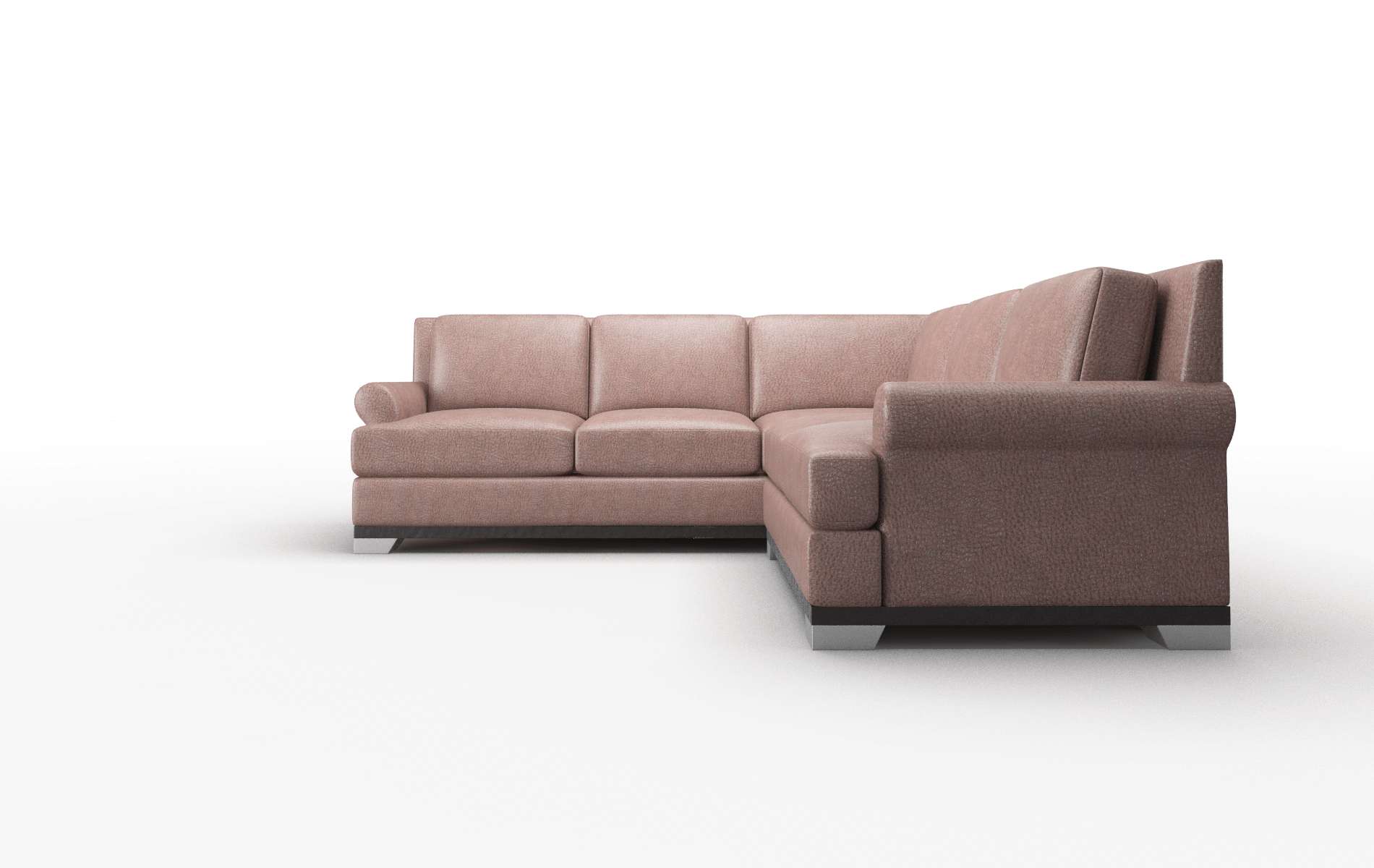 Newyork Ford Brown Sectional espresso legs 5