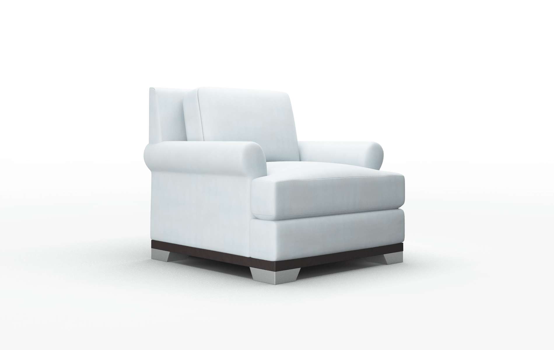 Newyork Hathaway Aqua Chair espresso legs 2