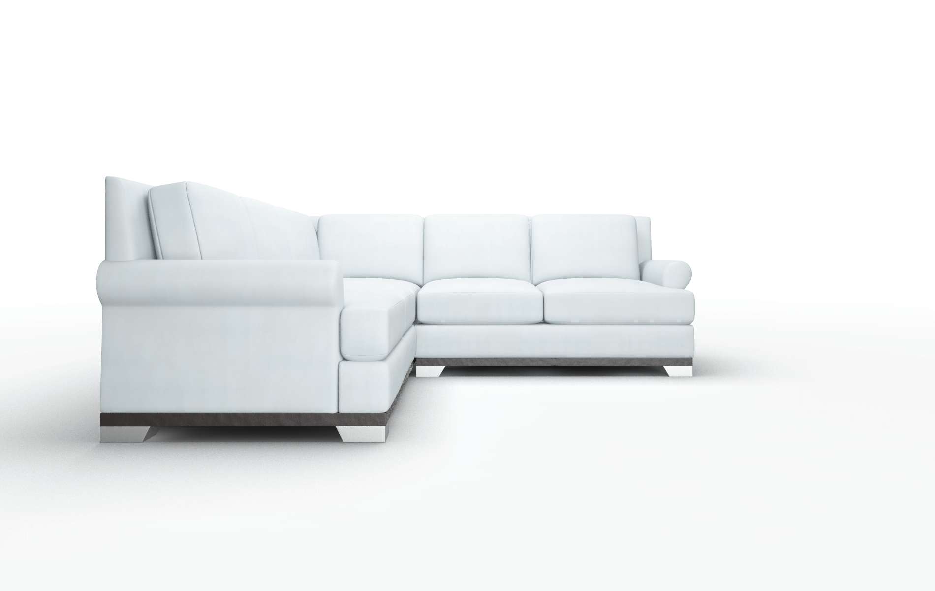 Newyork Hathaway Aqua Sectional espresso legs 2