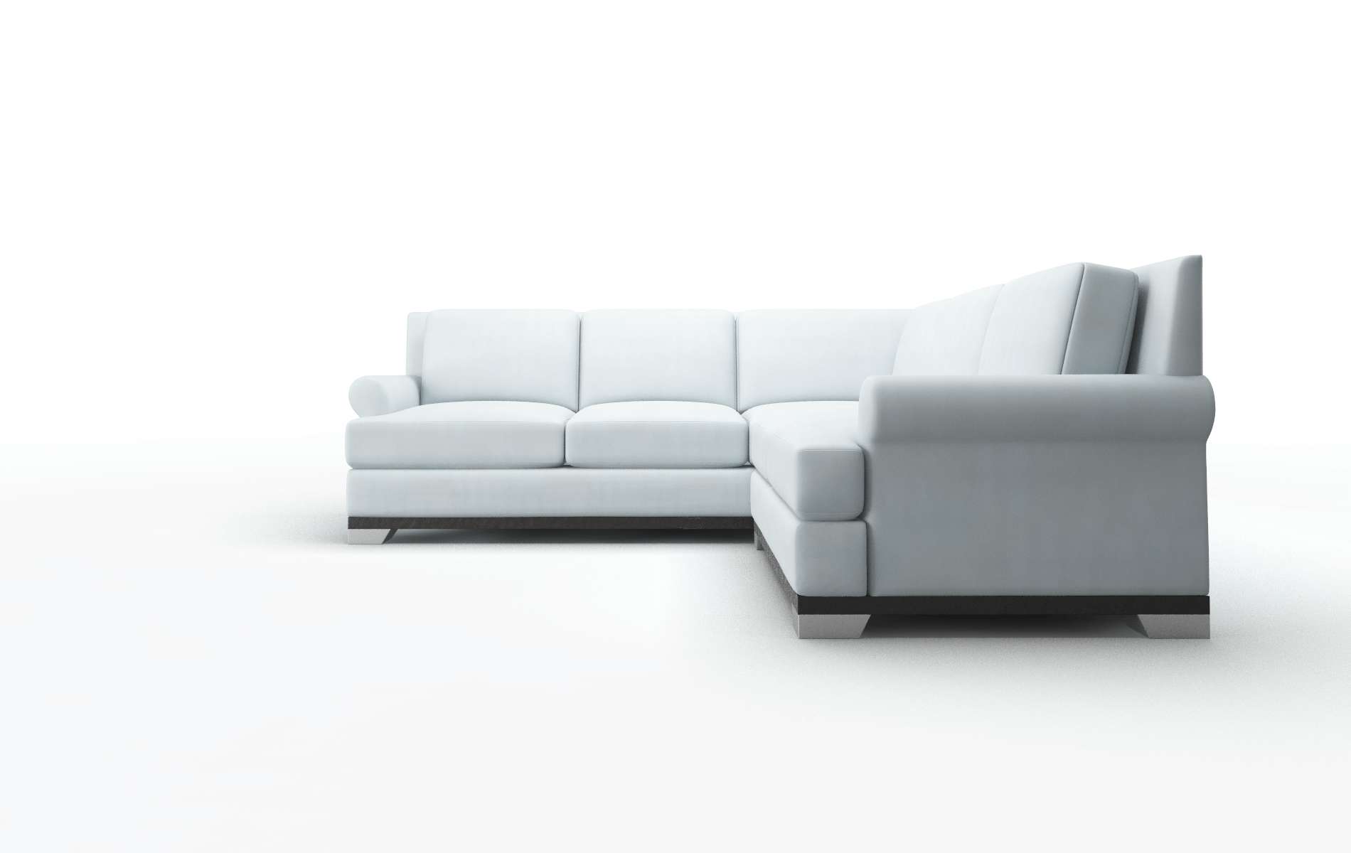 Newyork Hathaway Aqua Sectional espresso legs 5