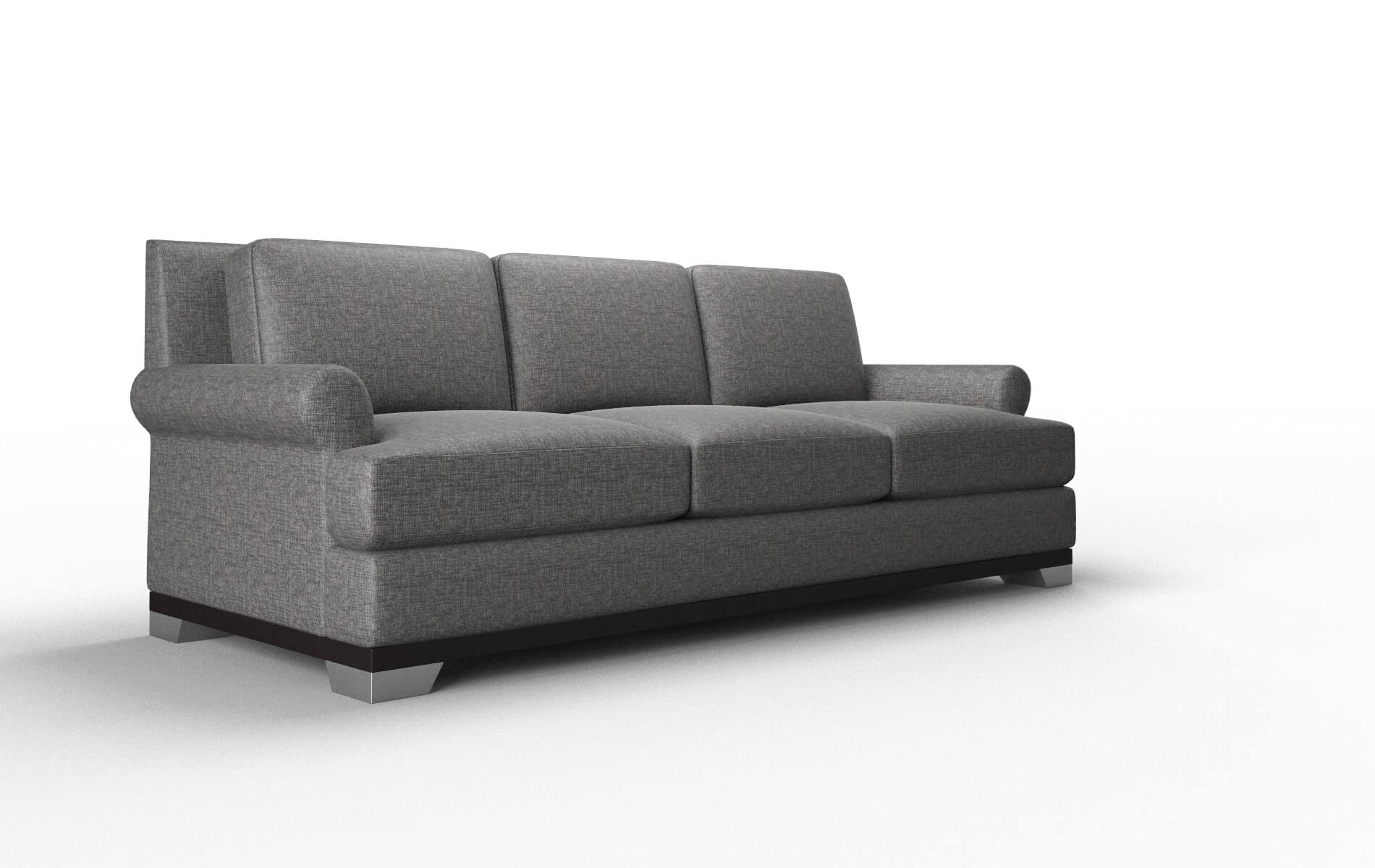 Newyork Insight Charcoal Sofa espresso legs 2