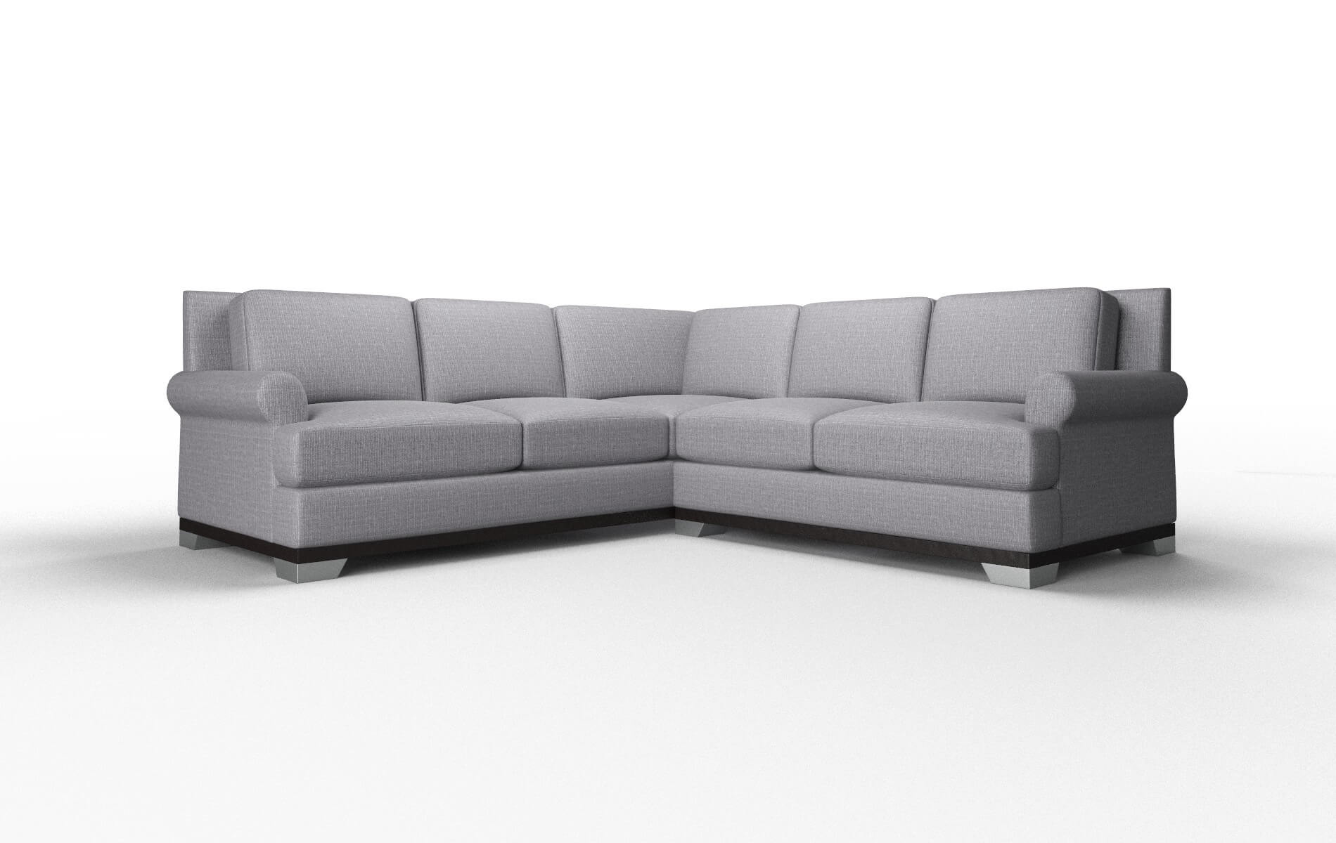Newyork Insight denim Sectional Espresso Legs  1