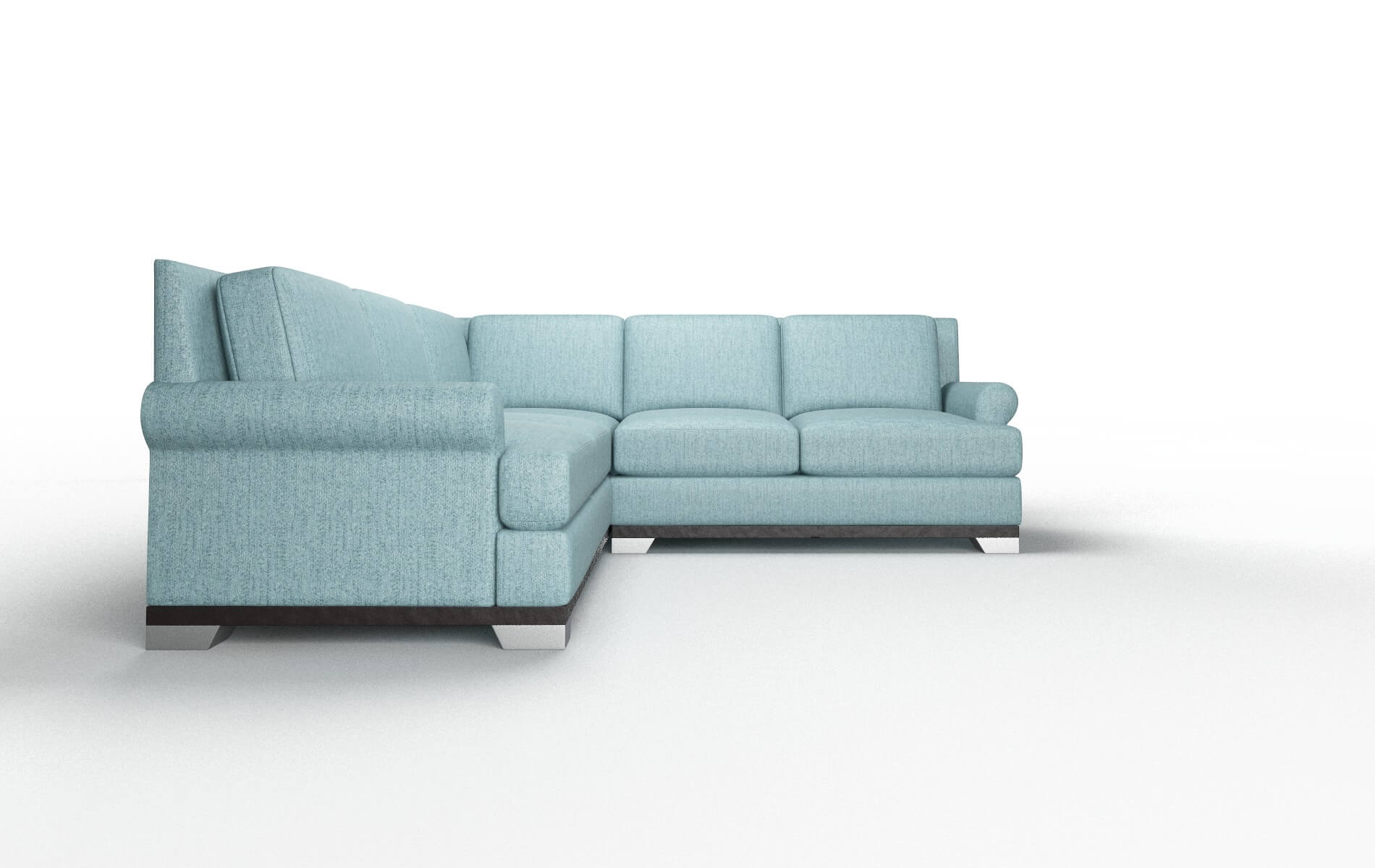 Newyork Insight Peacock Sectional espresso legs 2