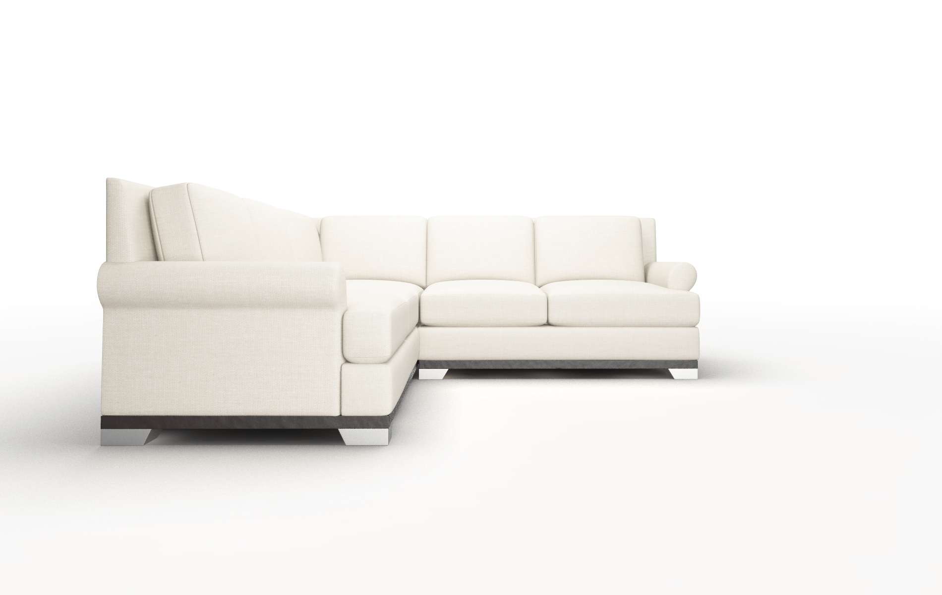 Newyork Keylargo Almond Sectional espresso legs 2