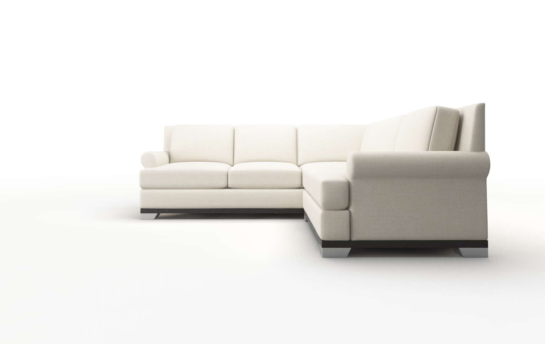 Newyork Keylargo Almond Sectional espresso legs 5