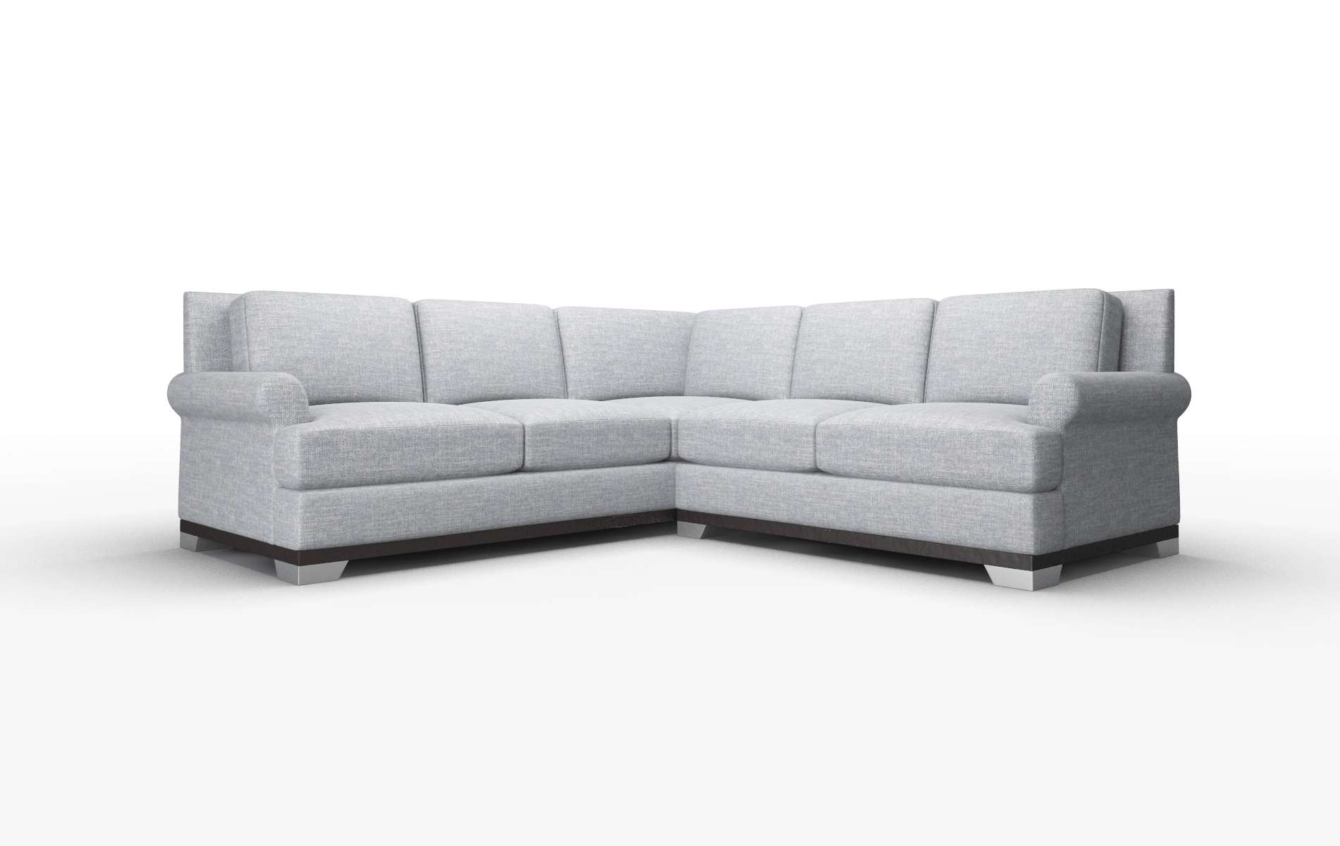 Newyork Keylargo Ash Sectional espresso legs 1