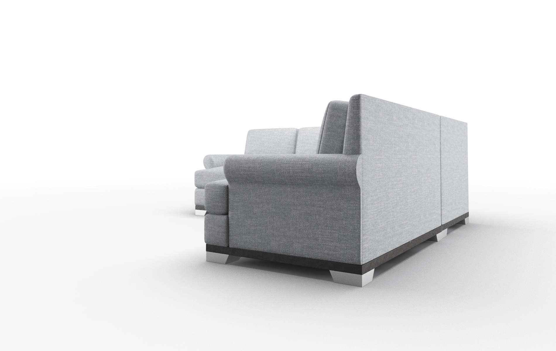 Newyork Keylargo Ash Sectional espresso legs 4
