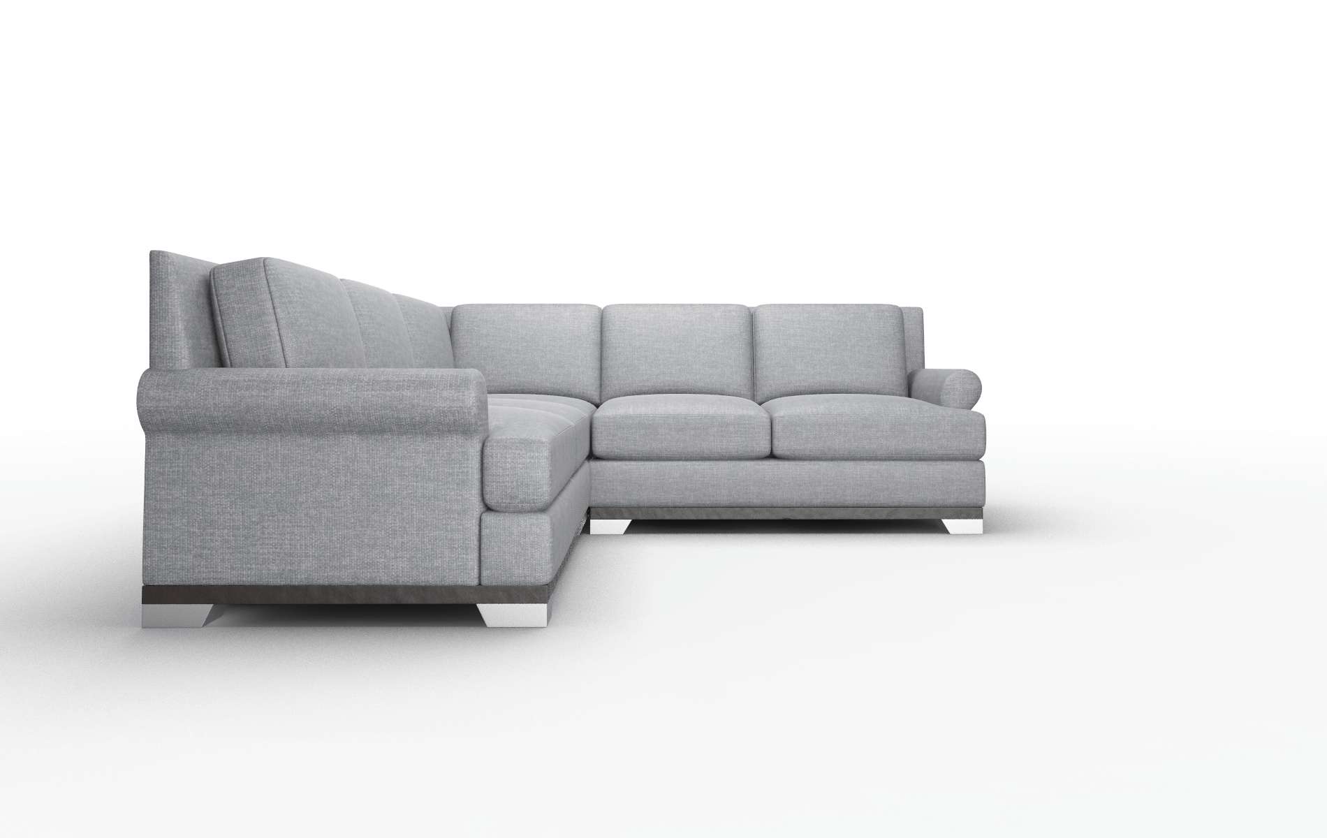 Newyork Keylargo Graphite Sectional espresso legs 2