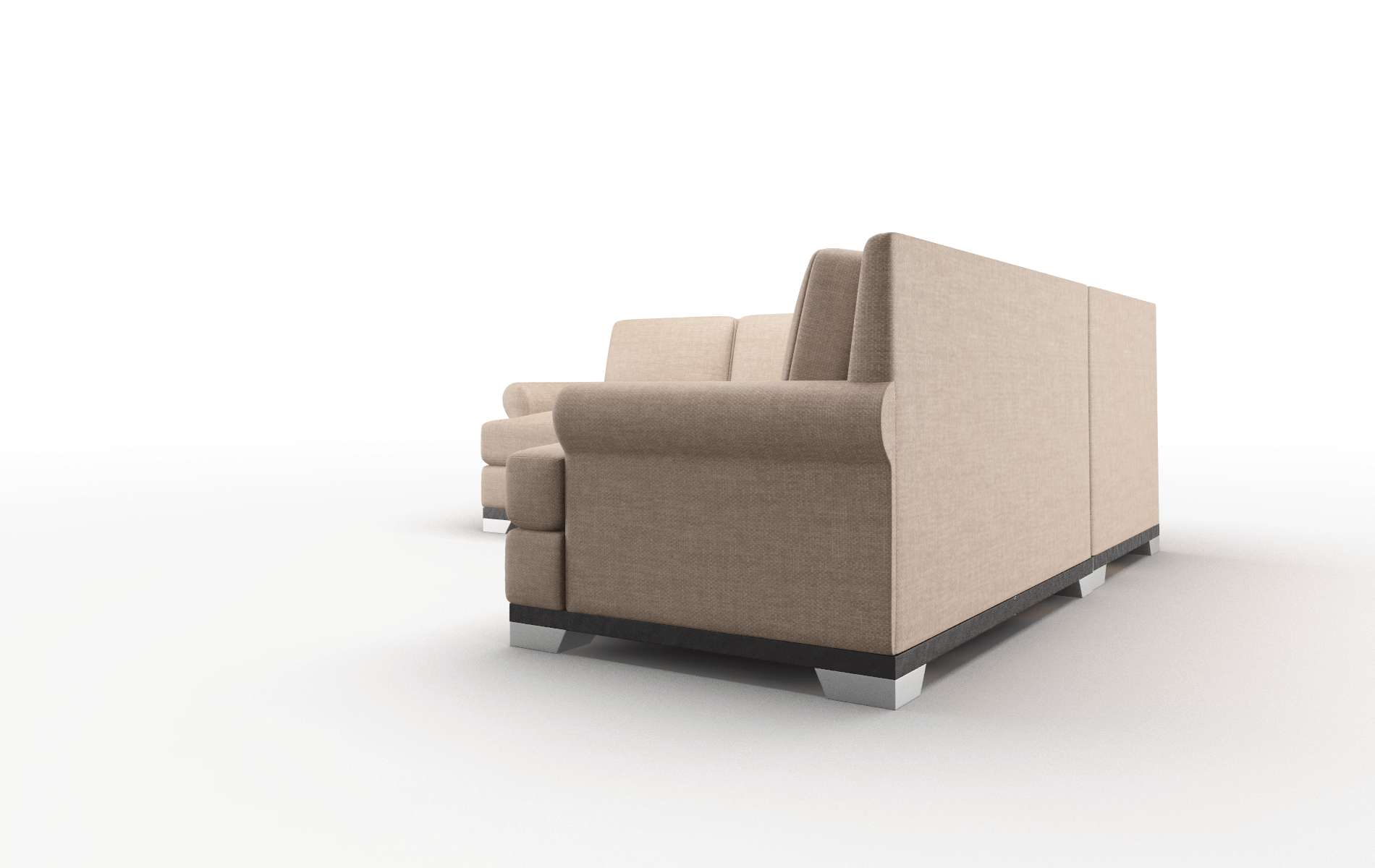 Newyork Keylargo Mink Sectional espresso legs 4