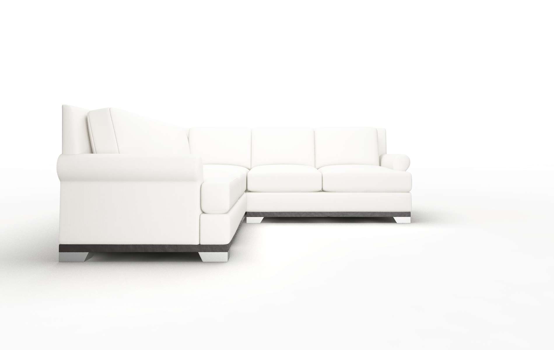Newyork Keylargo Oatmeal Sectional espresso legs 2
