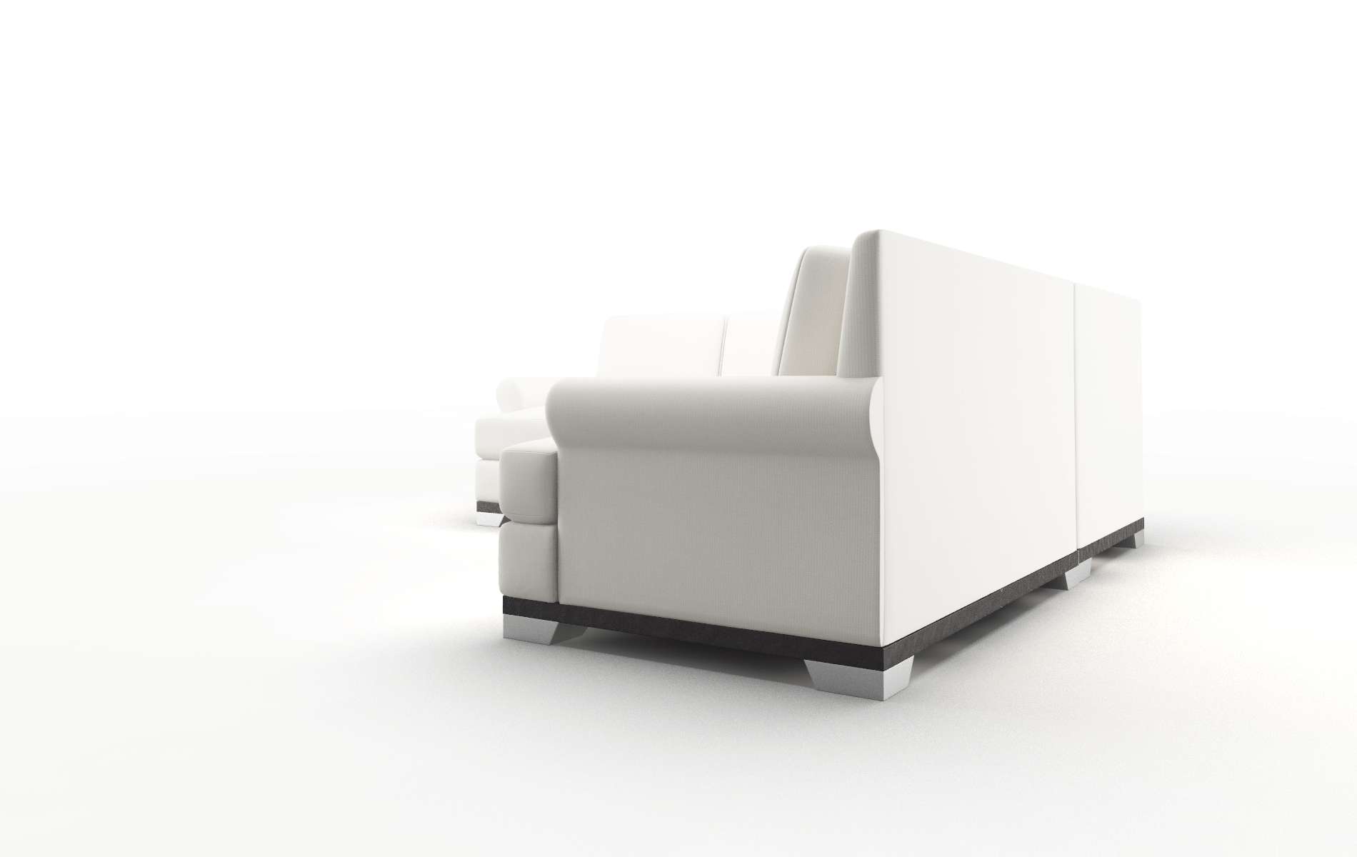 Newyork Keylargo Oatmeal Sectional espresso legs 4