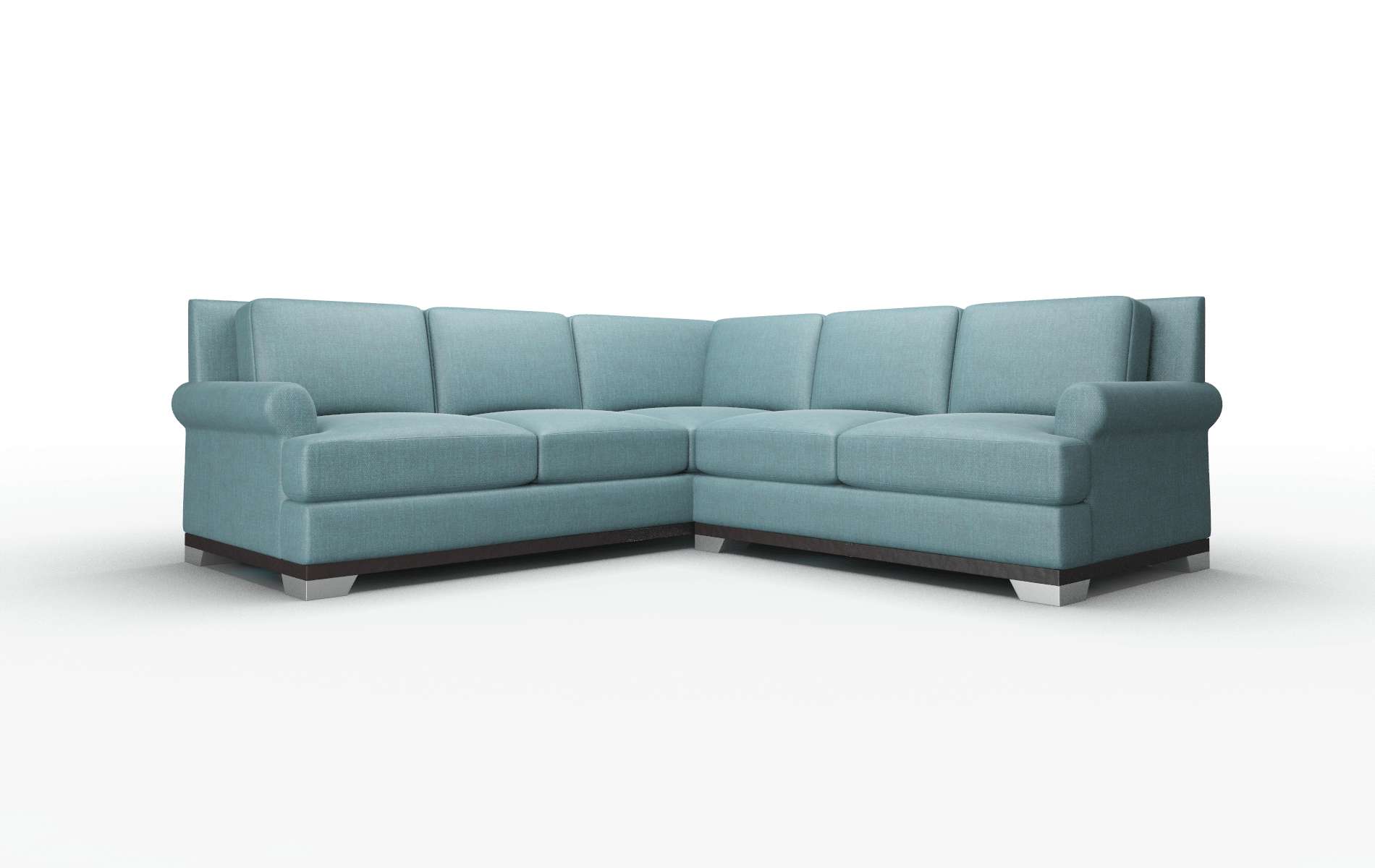 Newyork Keylargo Zenithteal Sectional espresso legs 1