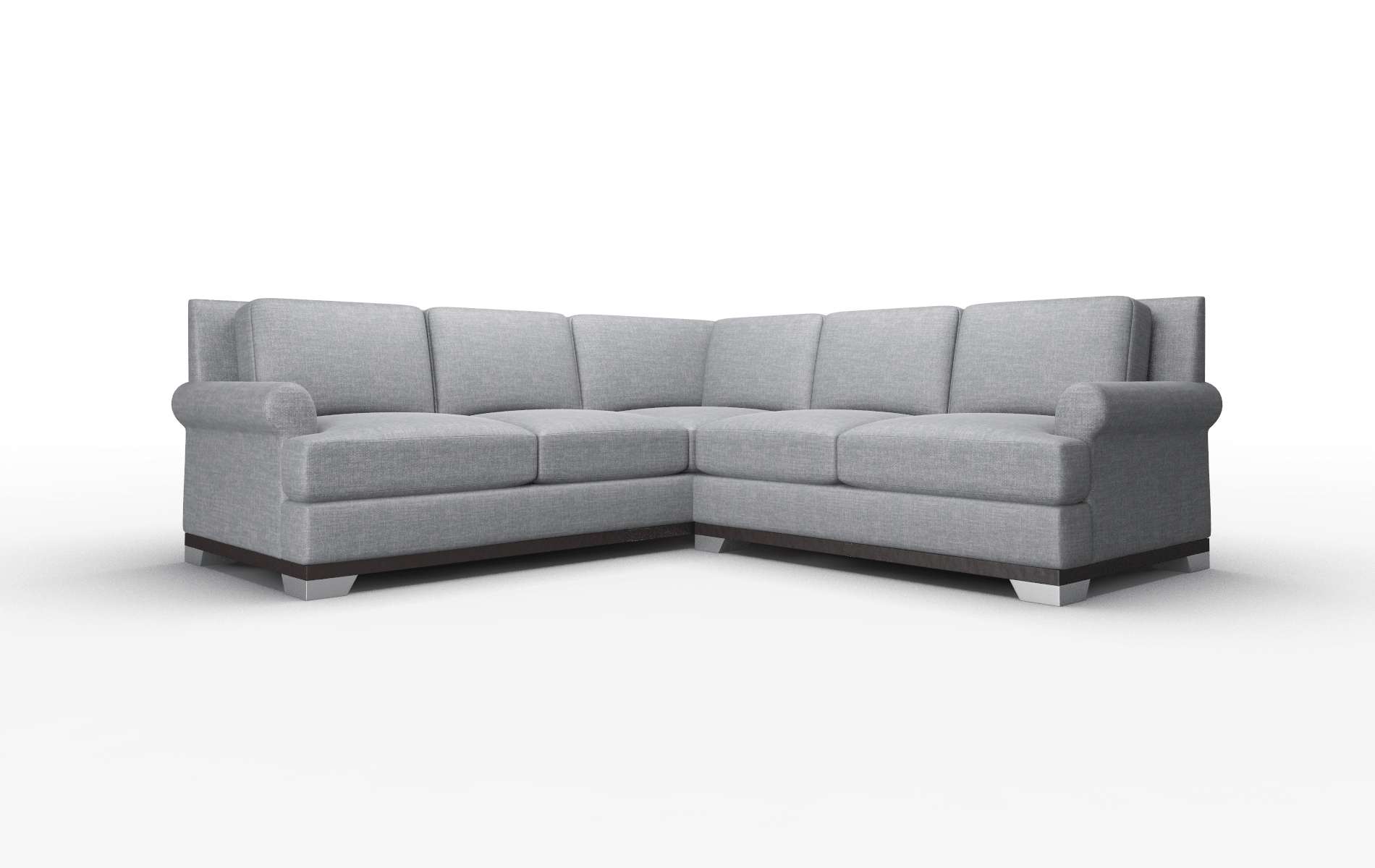 Newyork Lana Onyx Sectional espresso legs 1