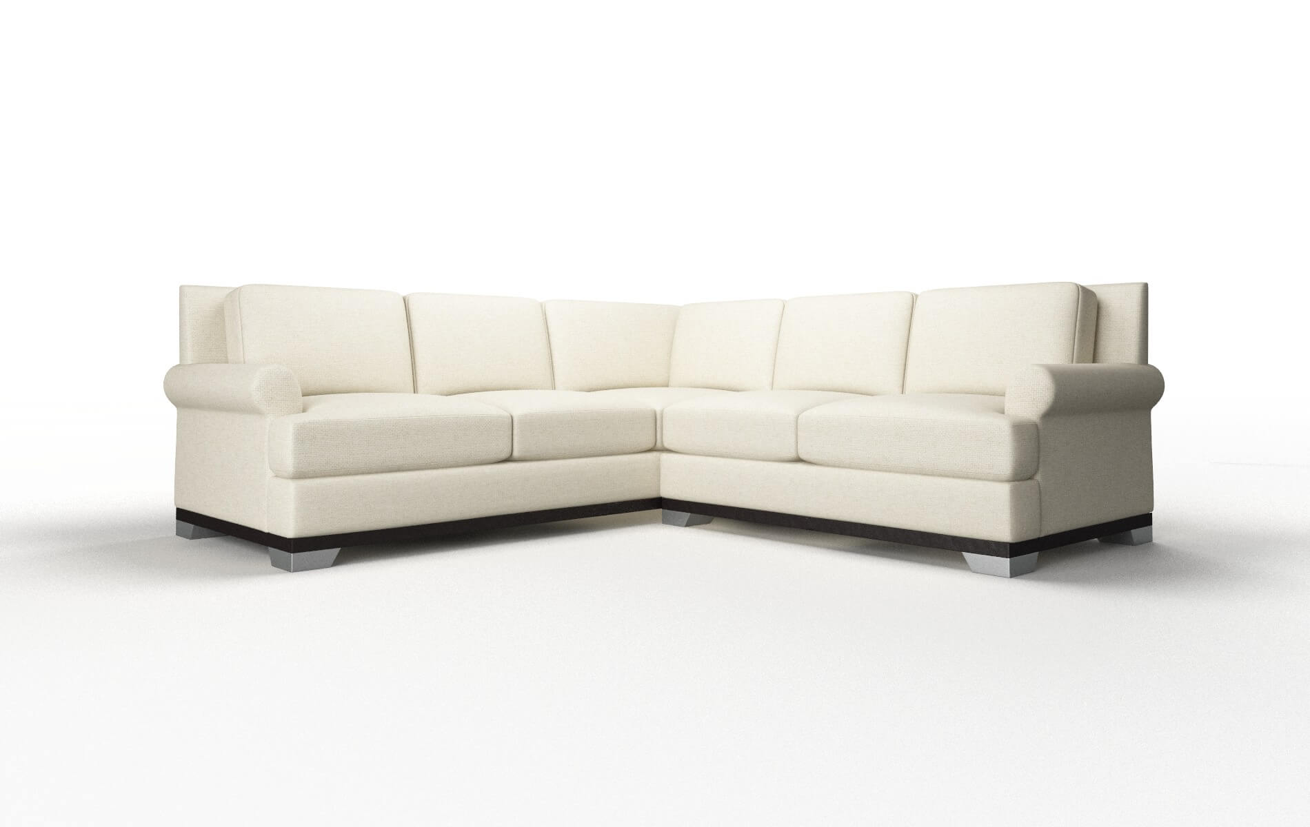 Newyork Lana Sand Sectional espresso legs 1