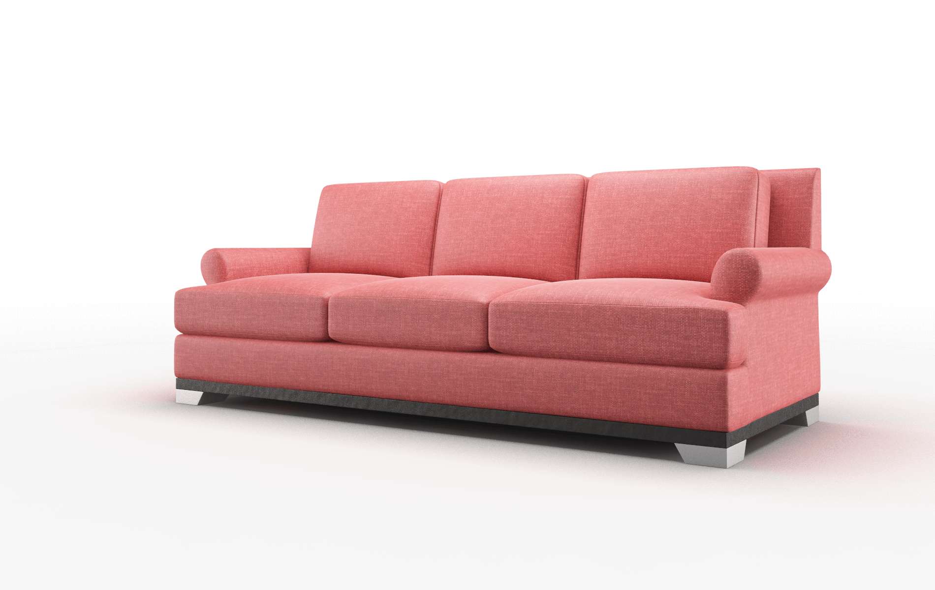Newyork Leslie Poppy Sofa espresso legs 4