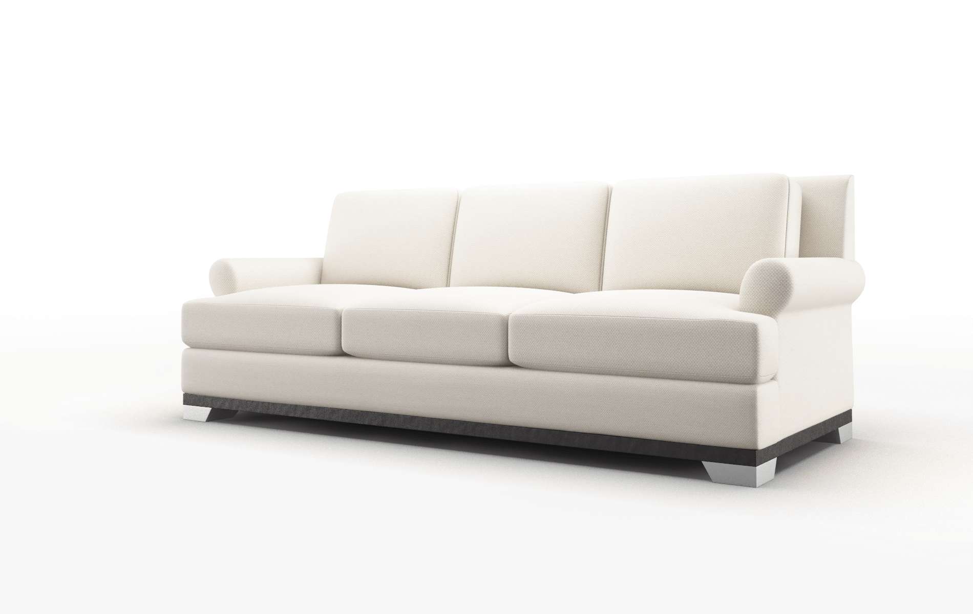 Newyork Malibu Linen Sofa espresso legs 4