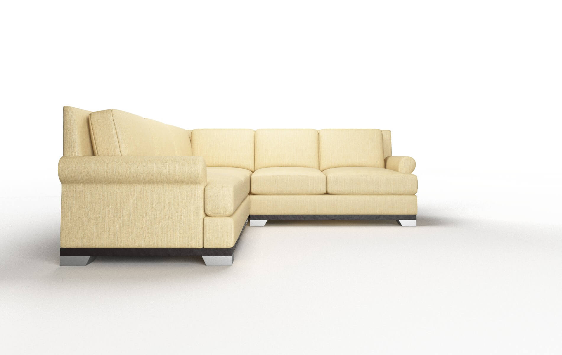 Newyork Malibu Maize Sectional espresso legs 2