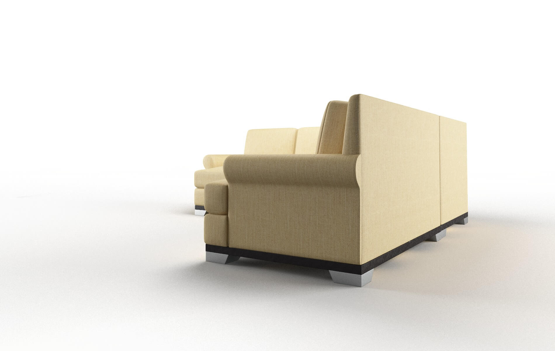 Newyork Malibu Maize Sectional espresso legs 4