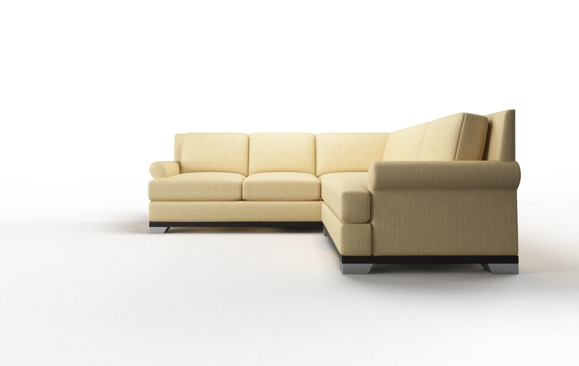 Newyork Malibu Maize Sectional espresso legs 5