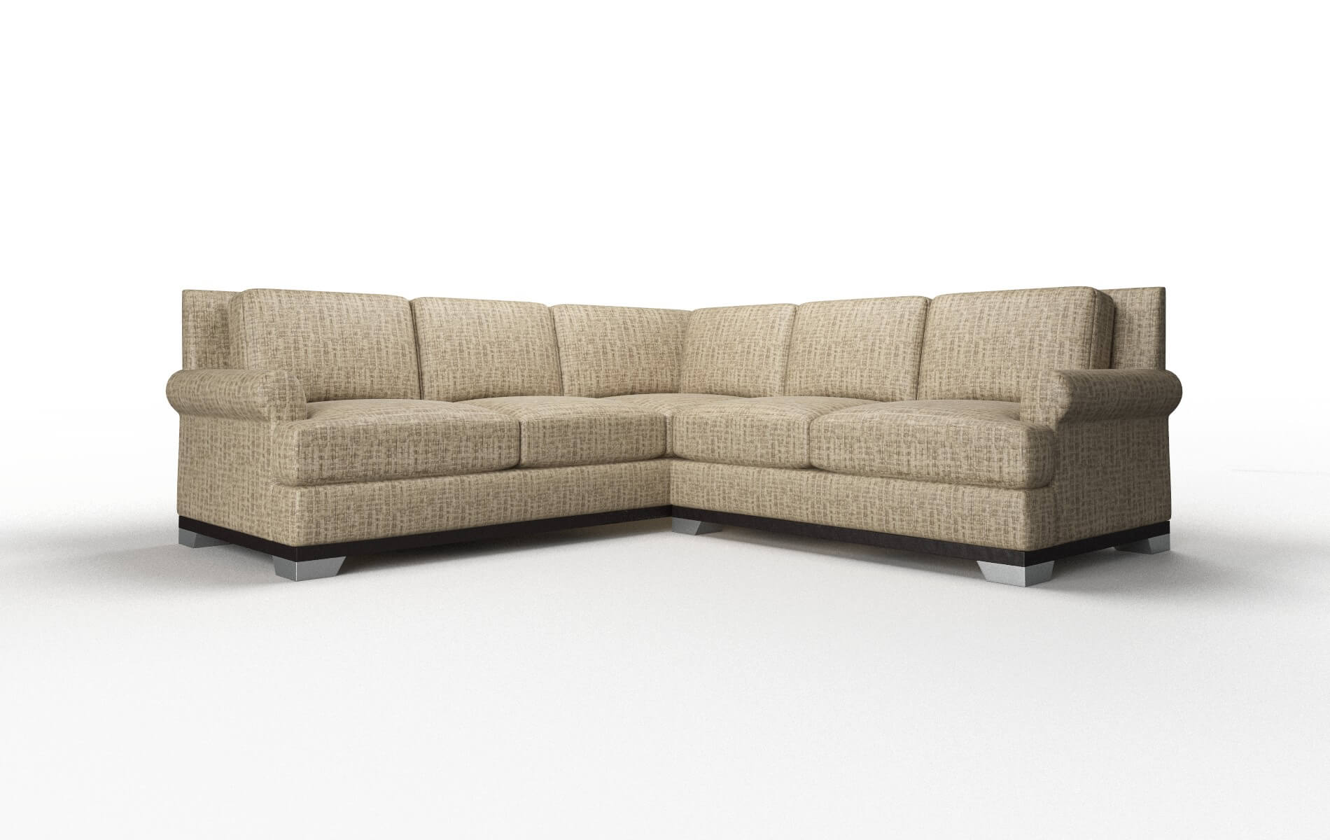 Newyork Marcy Camel Sectional espresso legs 1