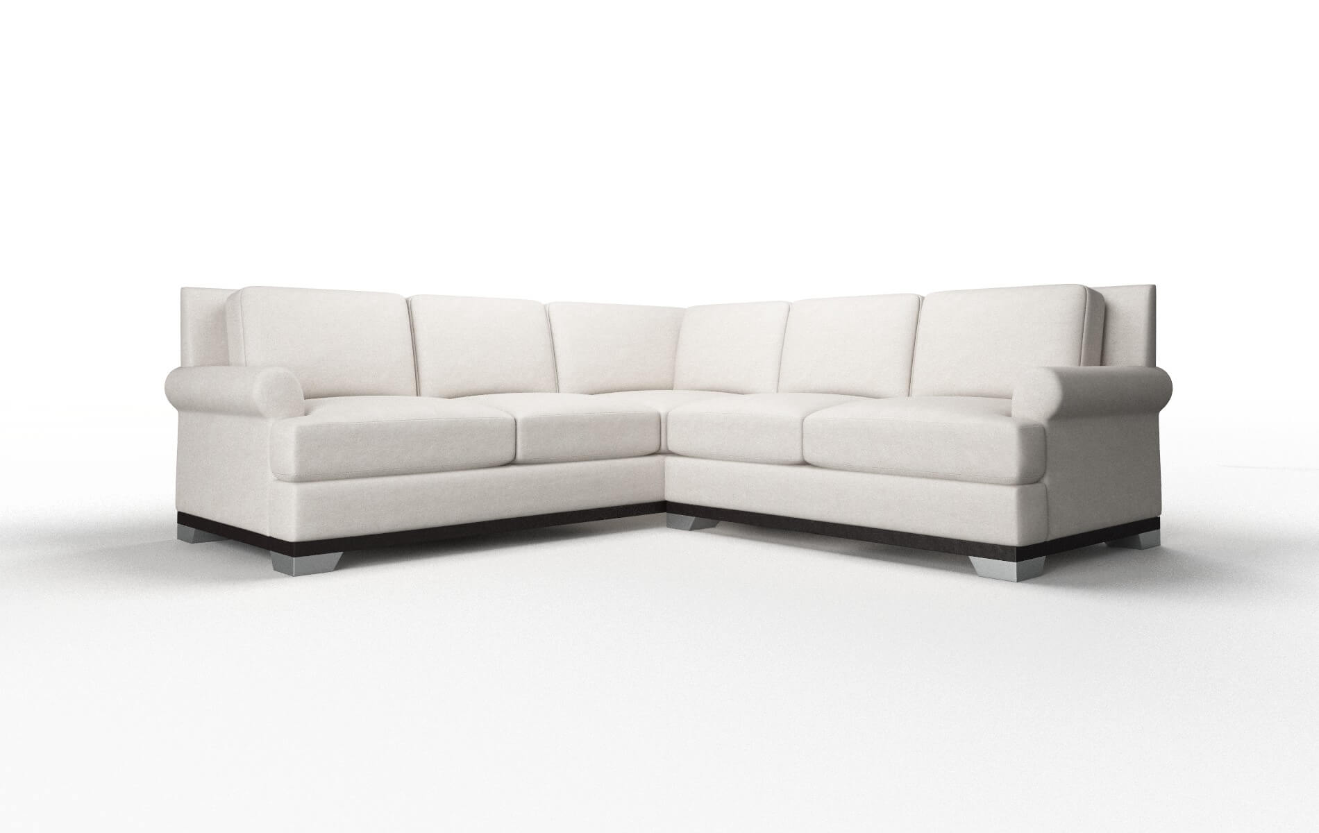 Newyork Noble Grey Sectional espresso legs 1