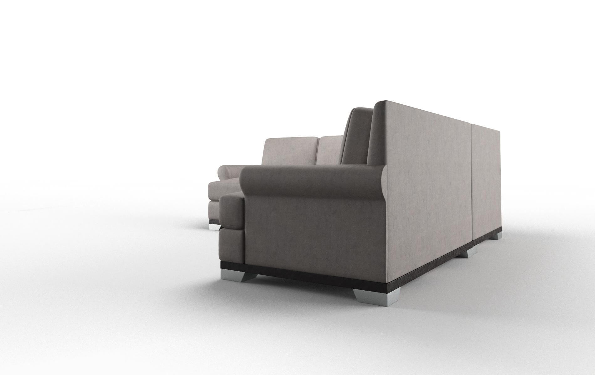 Newyork Noble Otter Sectional espresso legs 4