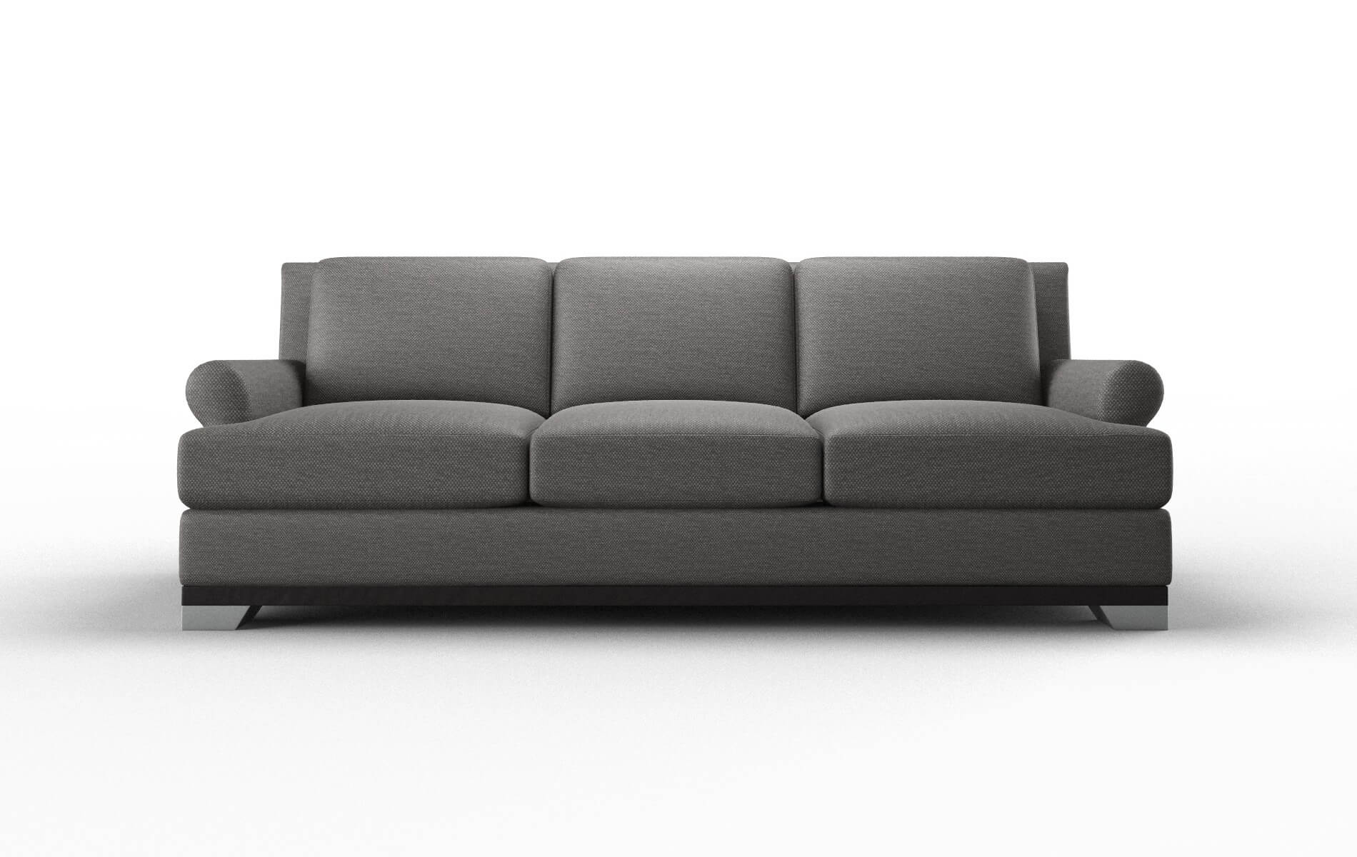 Newyork Oscar Charcoal Sofa espresso legs 1