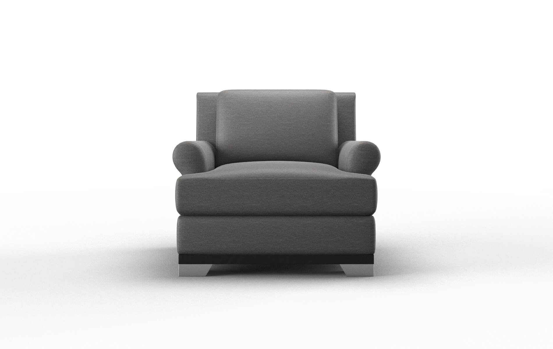 Newyork Oscar Grey Chair espresso legs 1