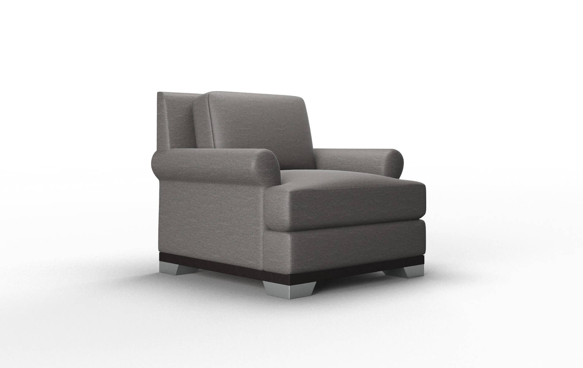 Newyork Oscar Grey Chair espresso legs 2