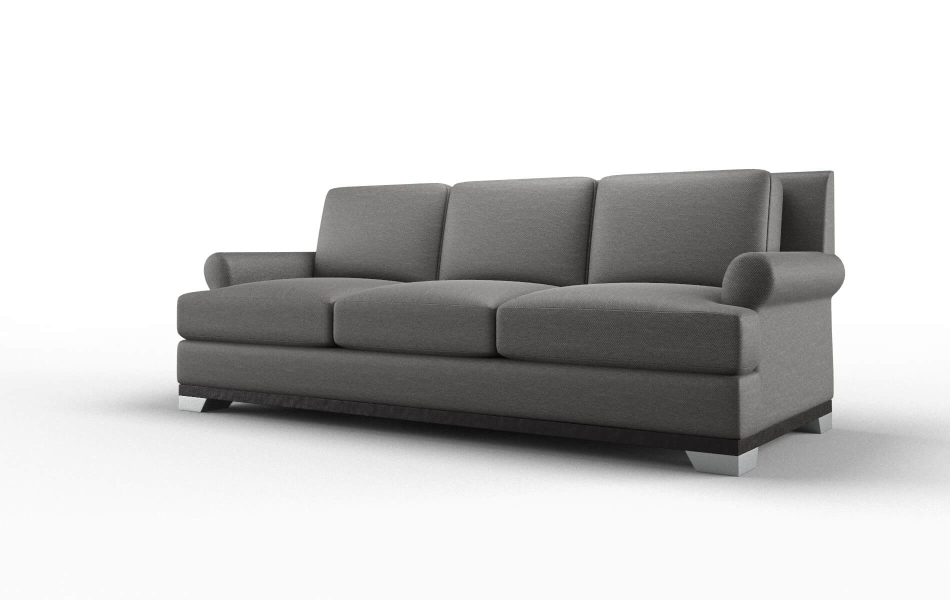 Newyork Oscar Grey Sofa espresso legs 4