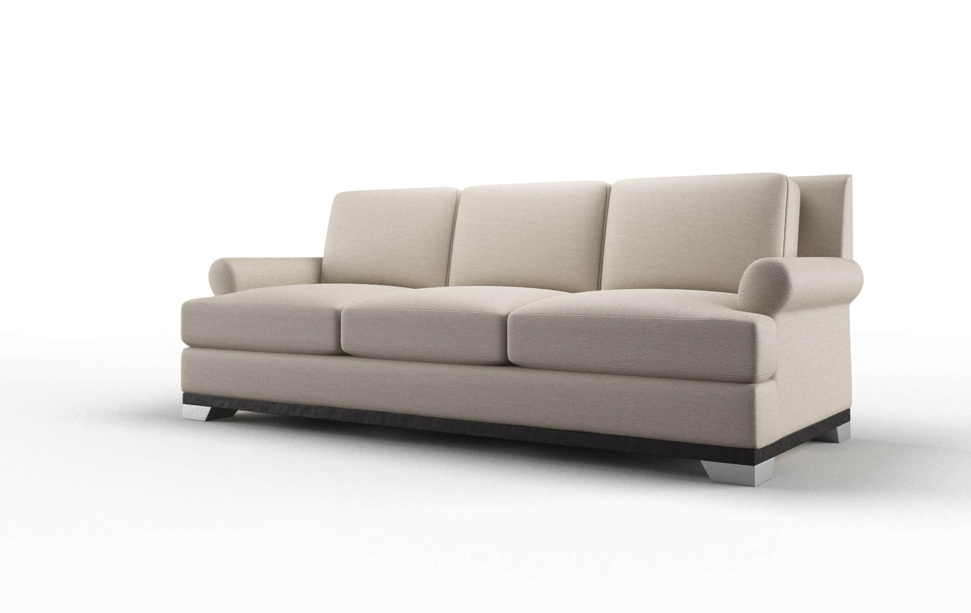 Newyork Oscar Linen Sofa espresso legs 4