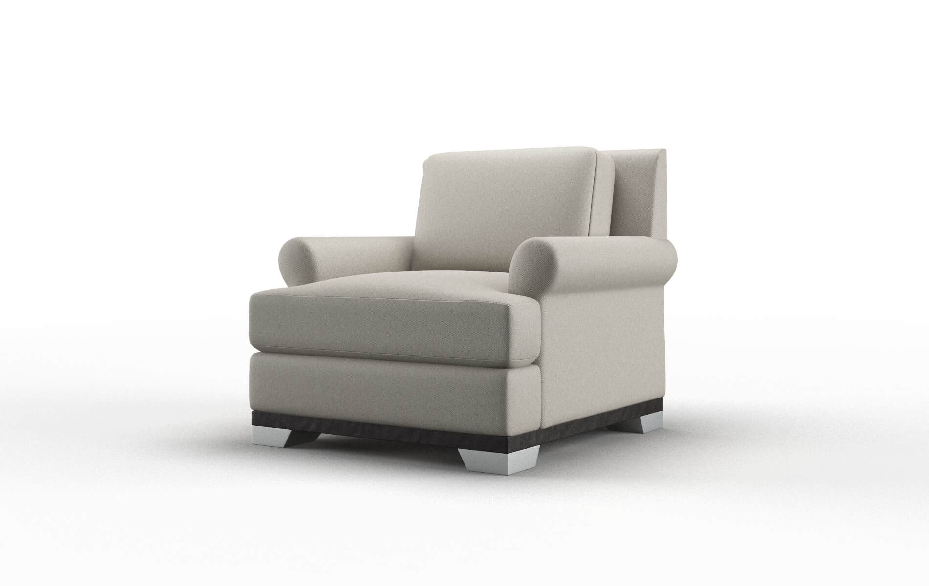 Newyork Oscar Silver Chair espresso legs 4