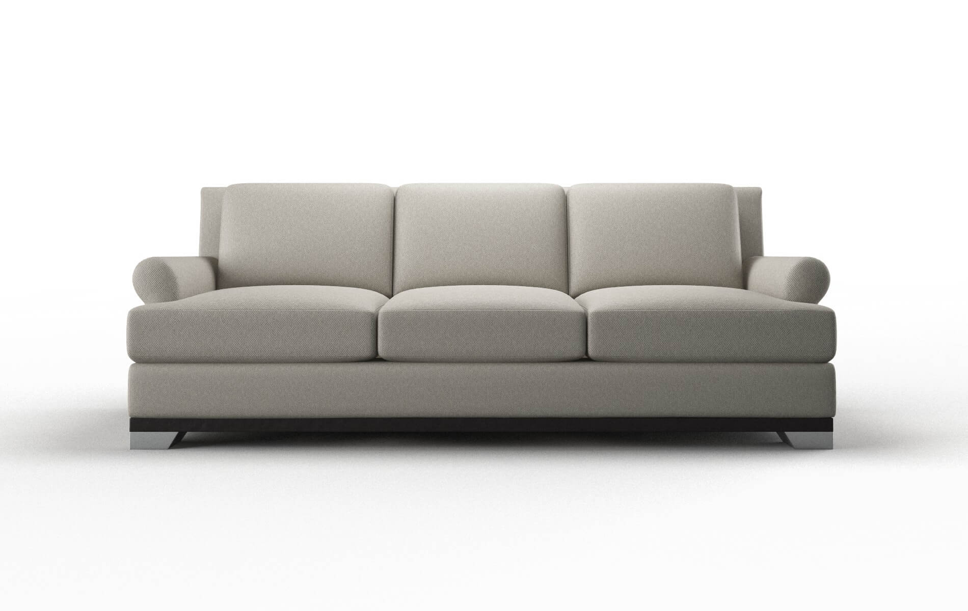 Newyork Oscar Silver Sofa espresso legs 1