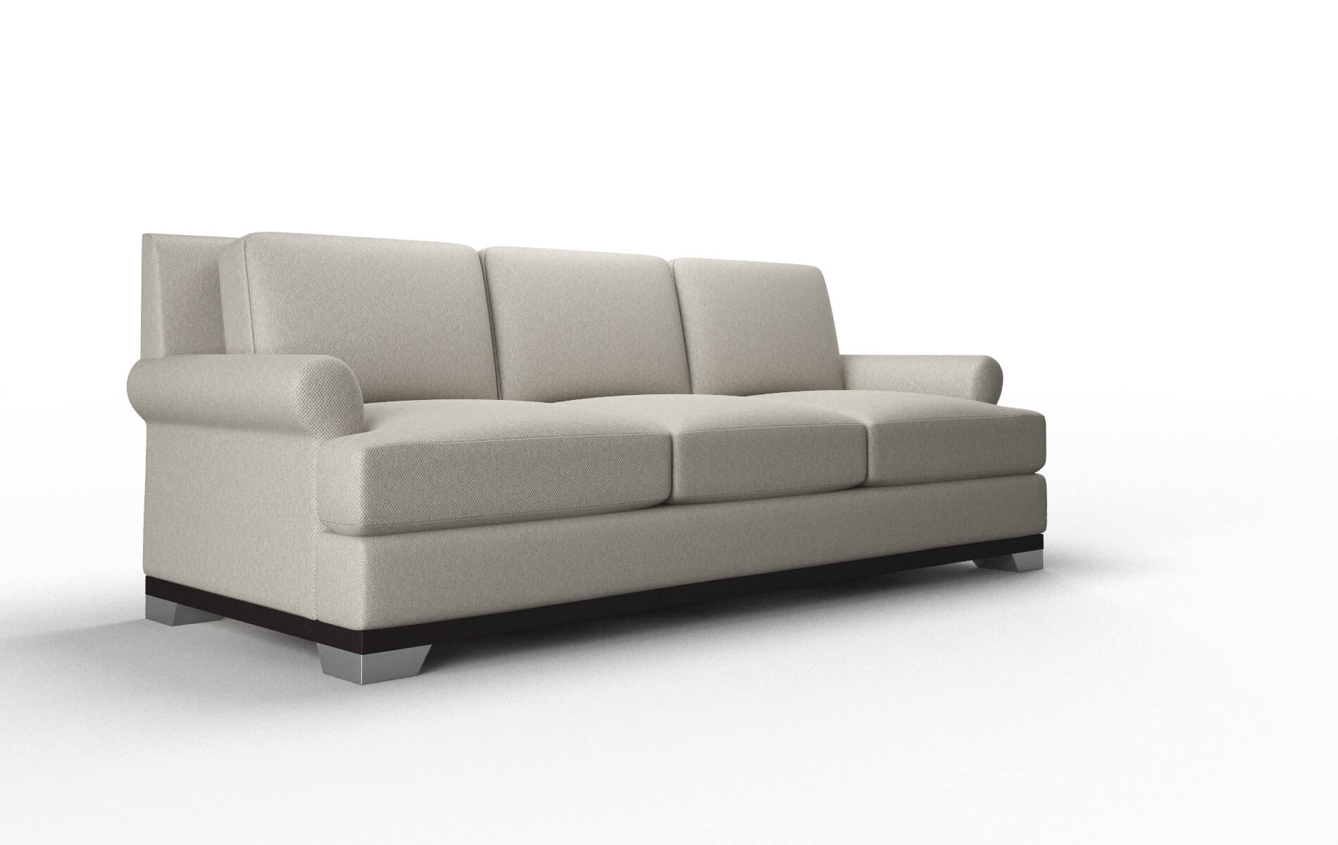 Newyork Oscar Silver Sofa espresso legs 2