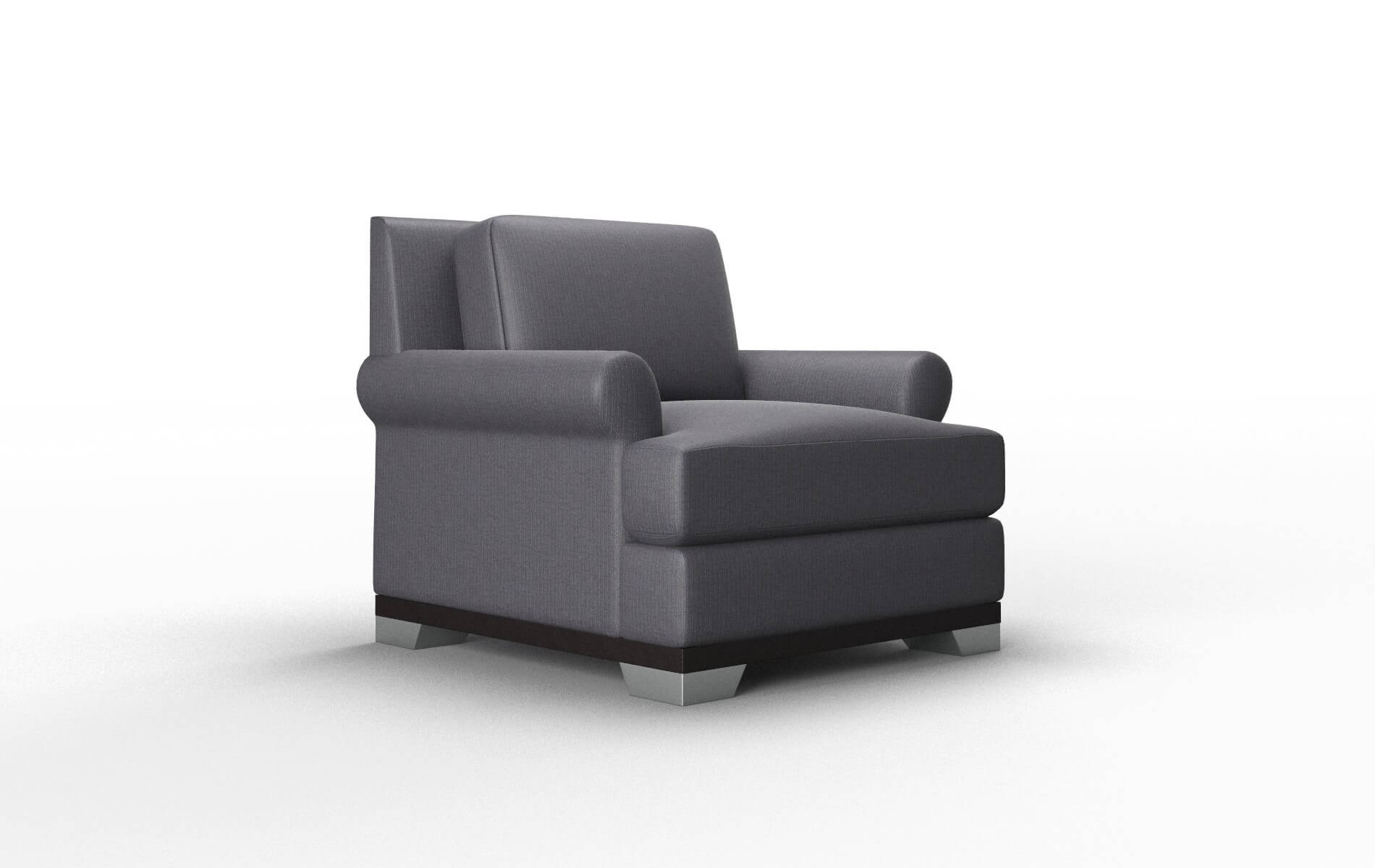 Newyork Parker Charcoal Chair espresso legs 2