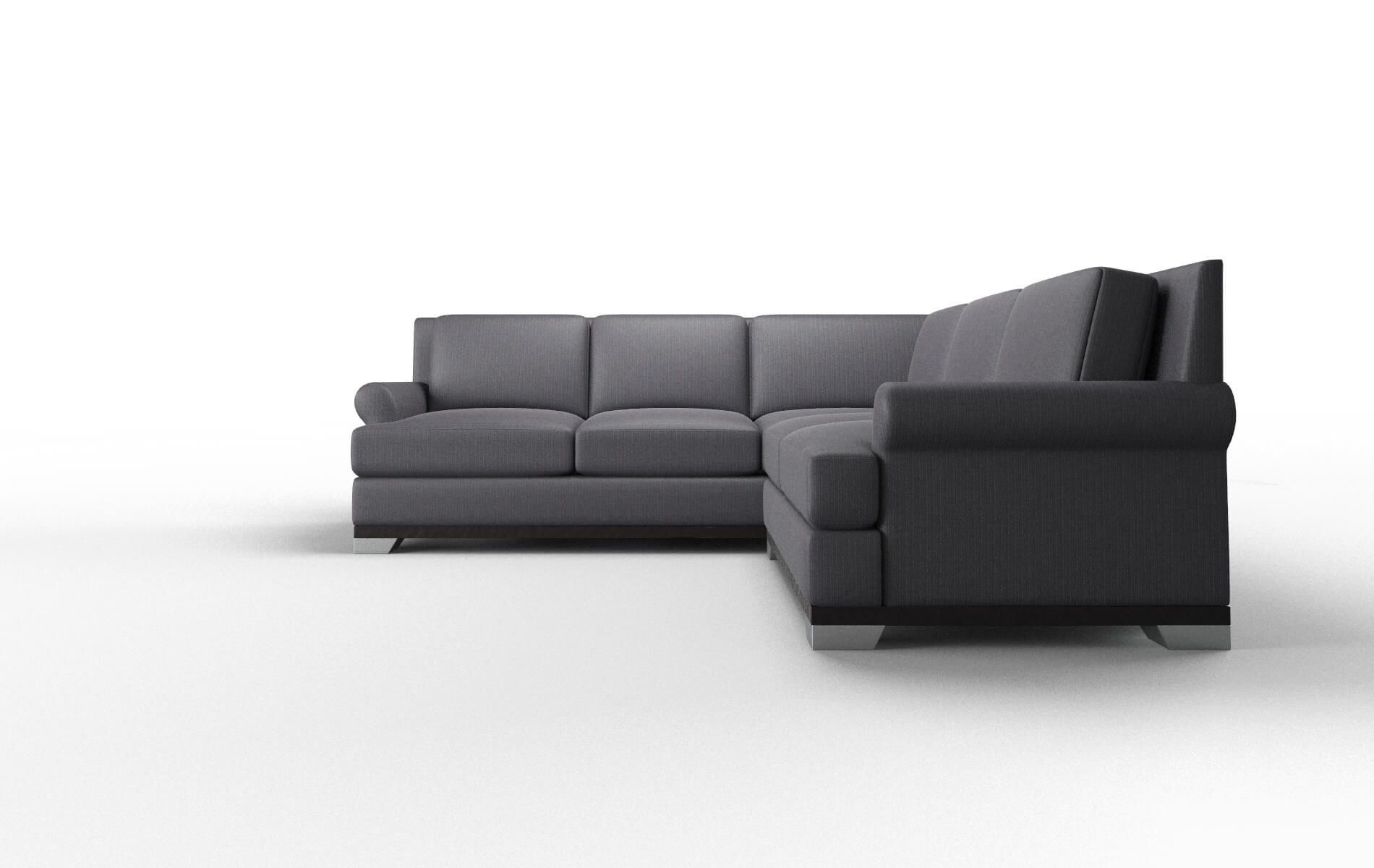 Newyork Parker Charcoal Sectional espresso legs 5