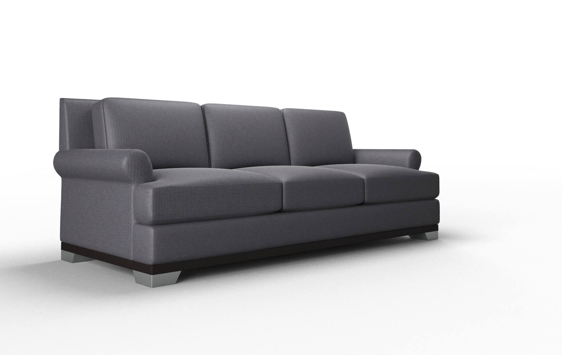 Newyork Parker Charcoal Sofa espresso legs 2