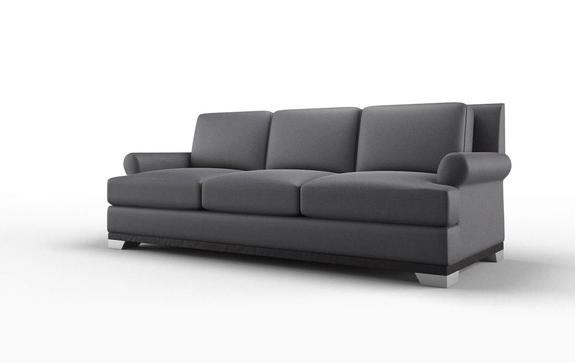 Newyork Parker Charcoal Sofa espresso legs 4
