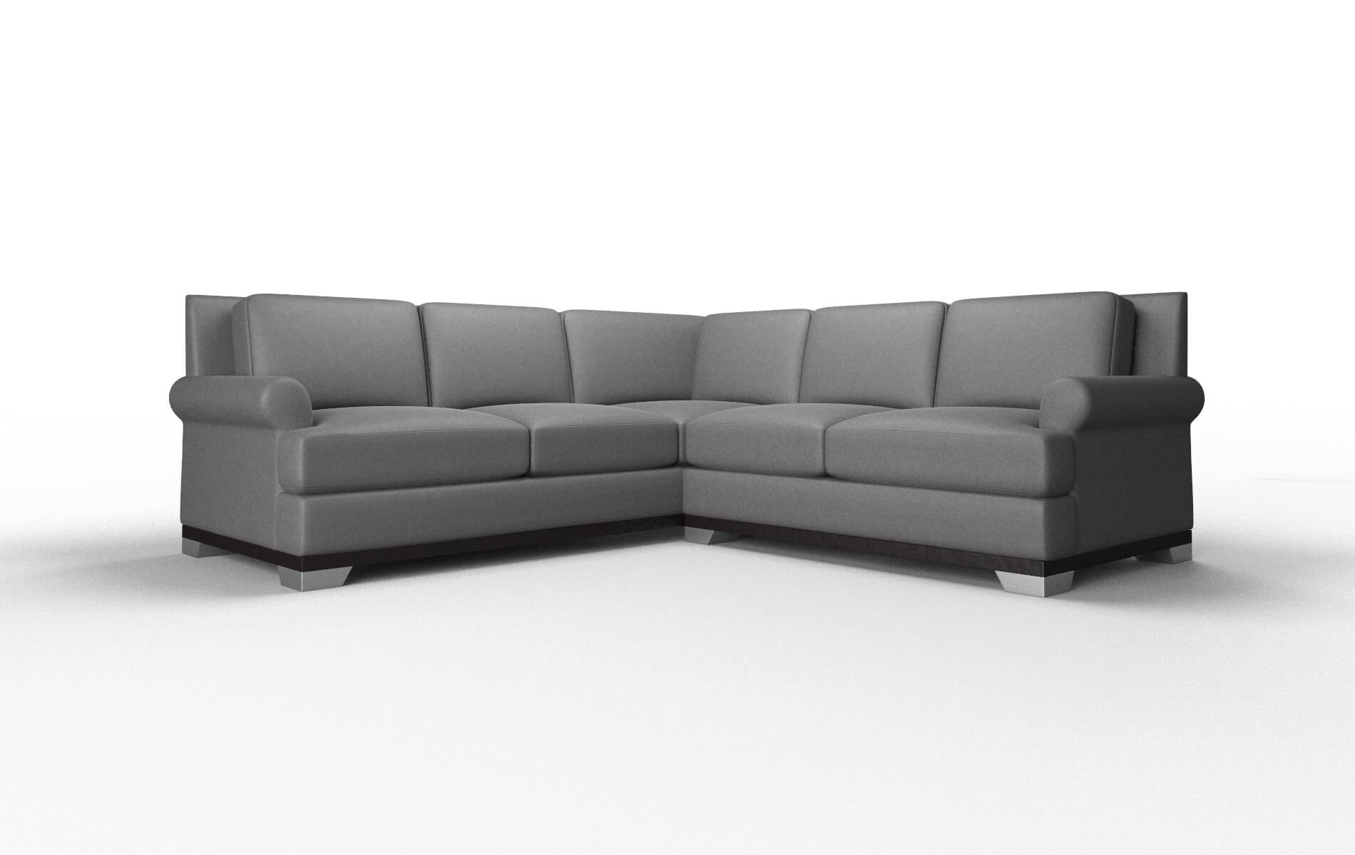 Newyork Rocket charcoal Sectional Espresso Legs  1