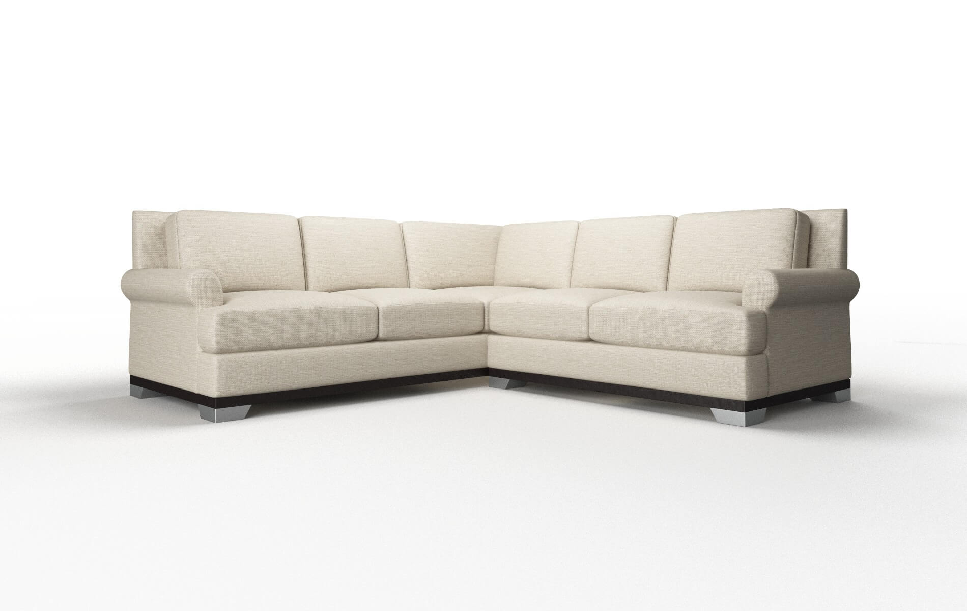 Newyork Rocket Dove Sectional espresso legs 1