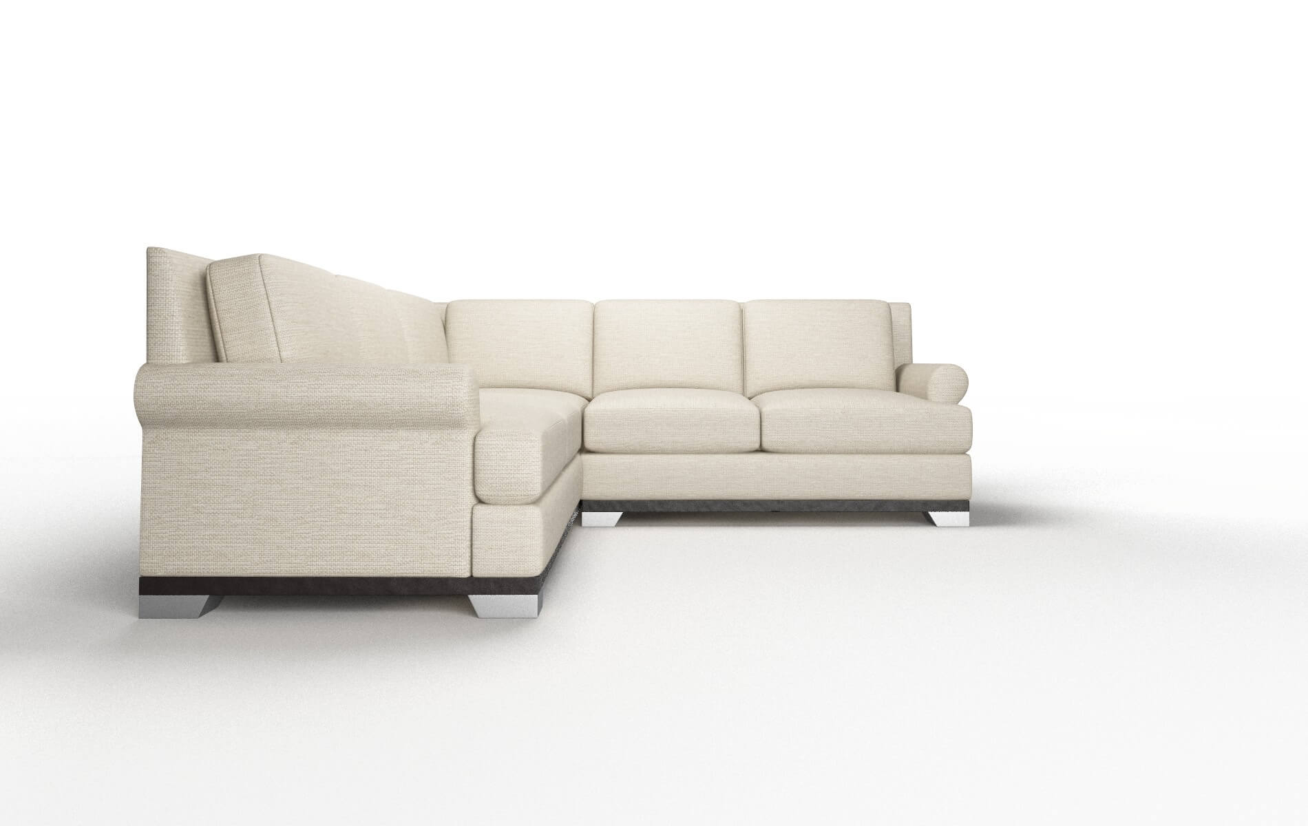 Newyork Rocket Dove Sectional espresso legs 2