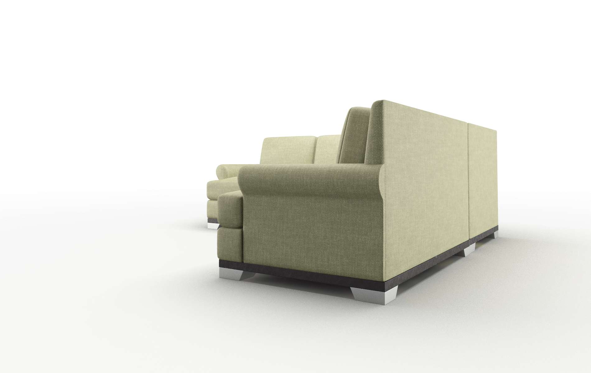 Newyork Rocket Evergreen Sectional espresso legs 4