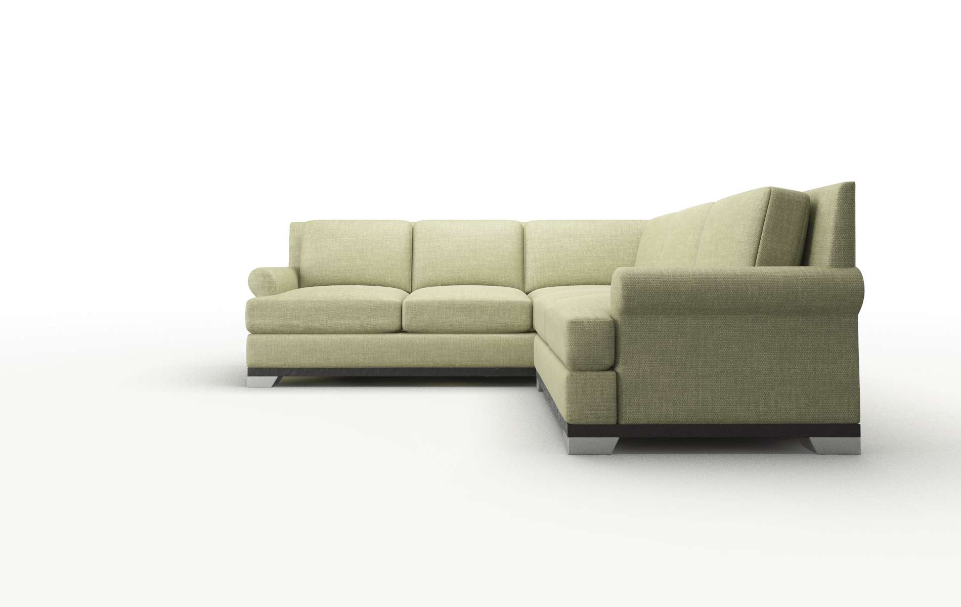 Newyork Rocket Evergreen Sectional espresso legs 5