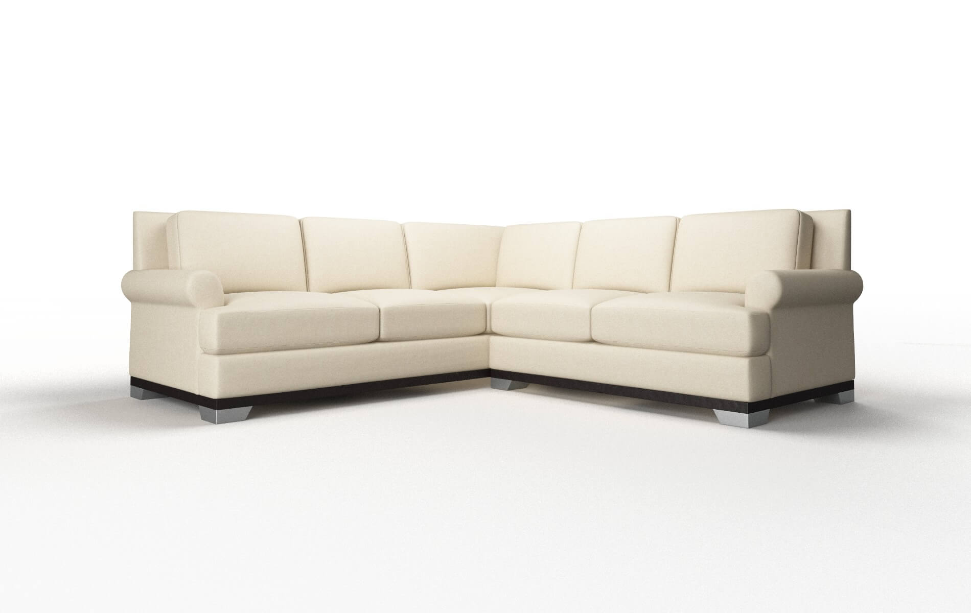 Newyork Rocket Sand Sectional espresso legs 1