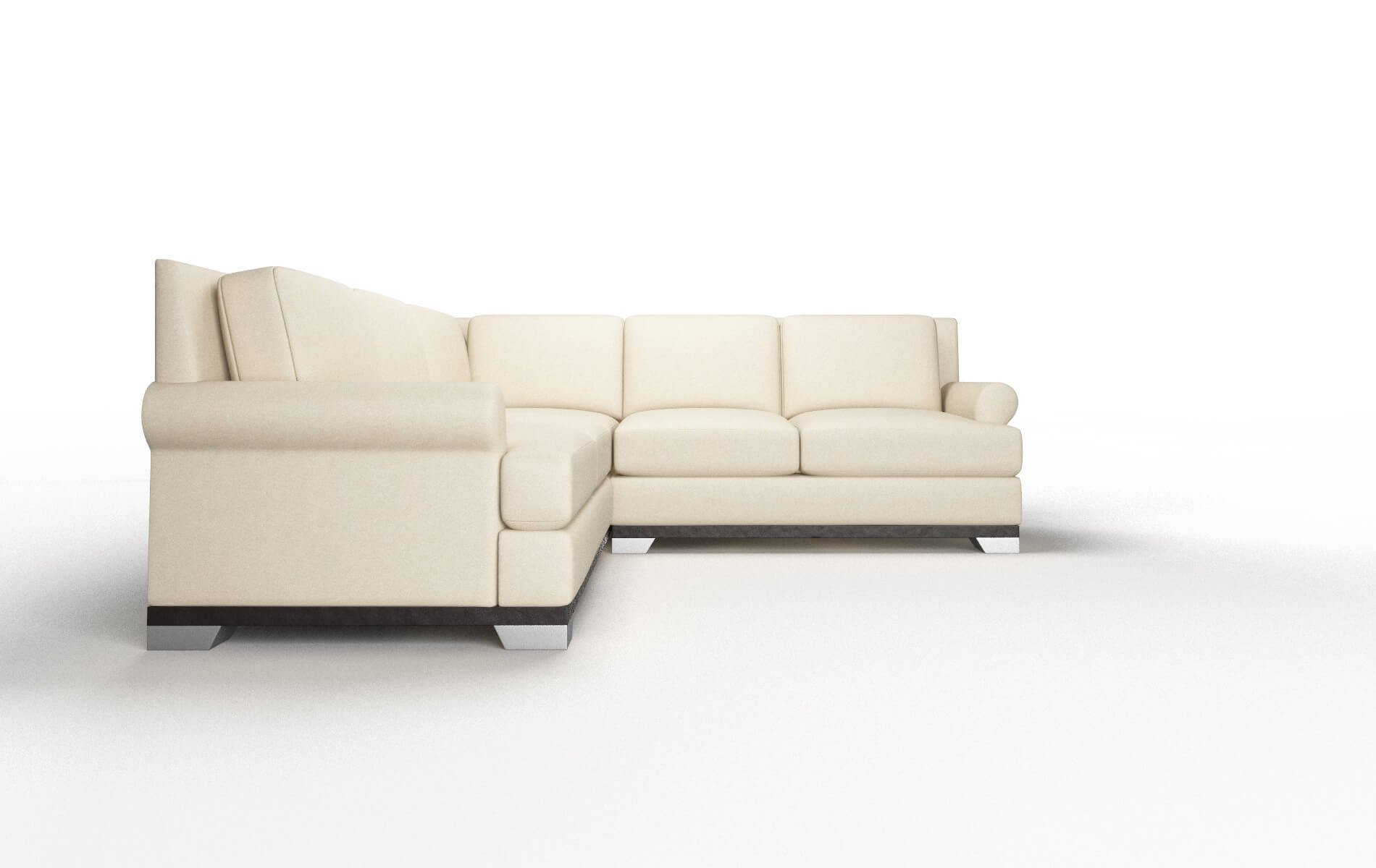 Newyork Rocket Sand Sectional espresso legs 2