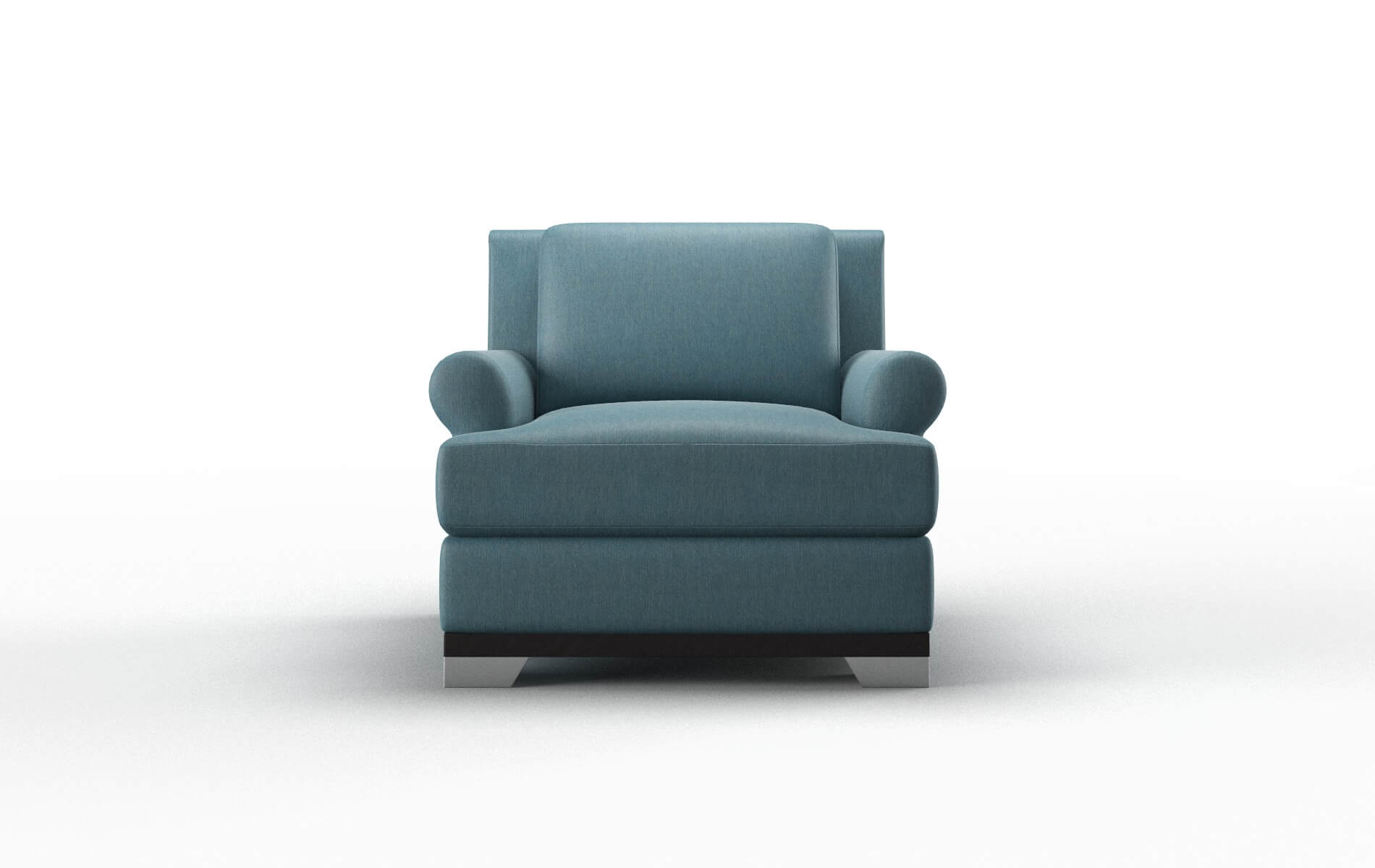 Newyork Royale Electric_blue Chair espresso legs 1