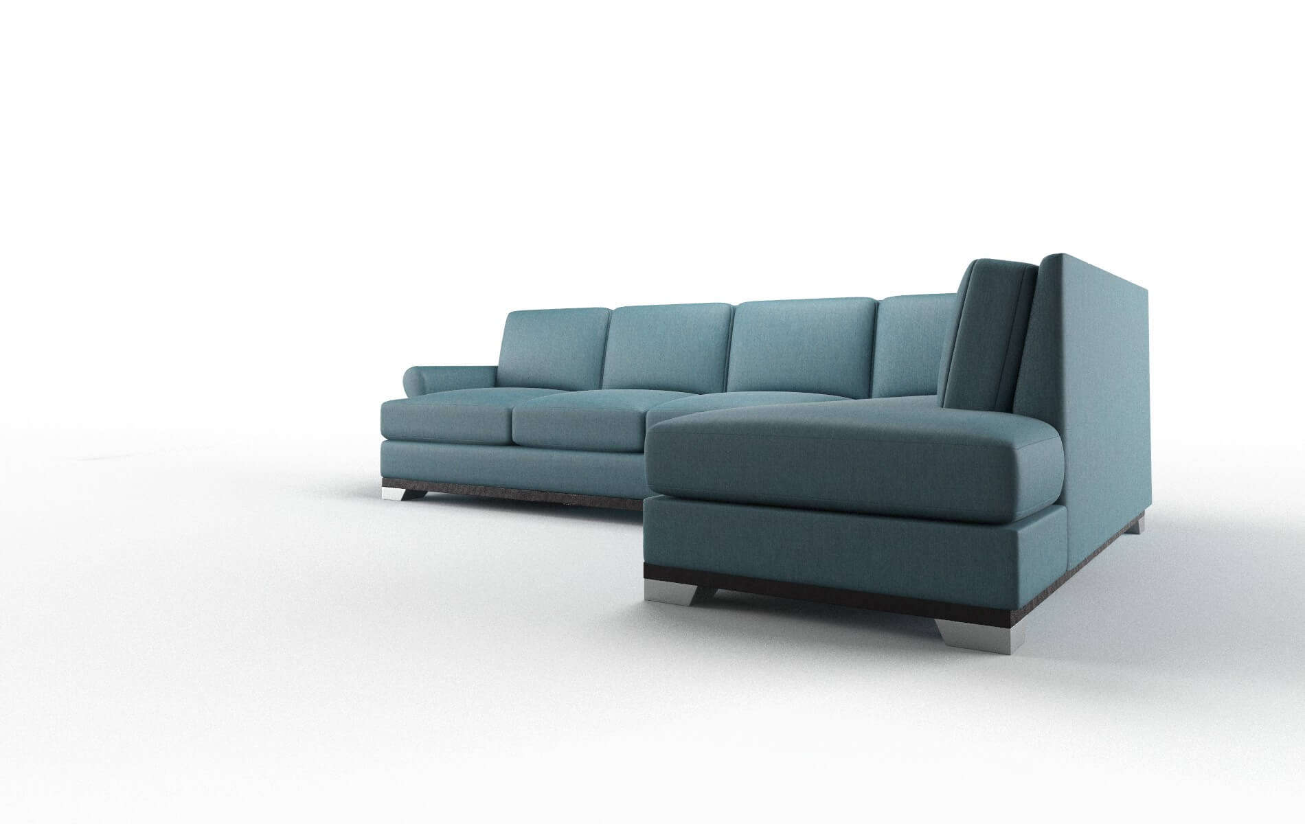 Newyork Royale Electric_blue Panel espresso legs 4