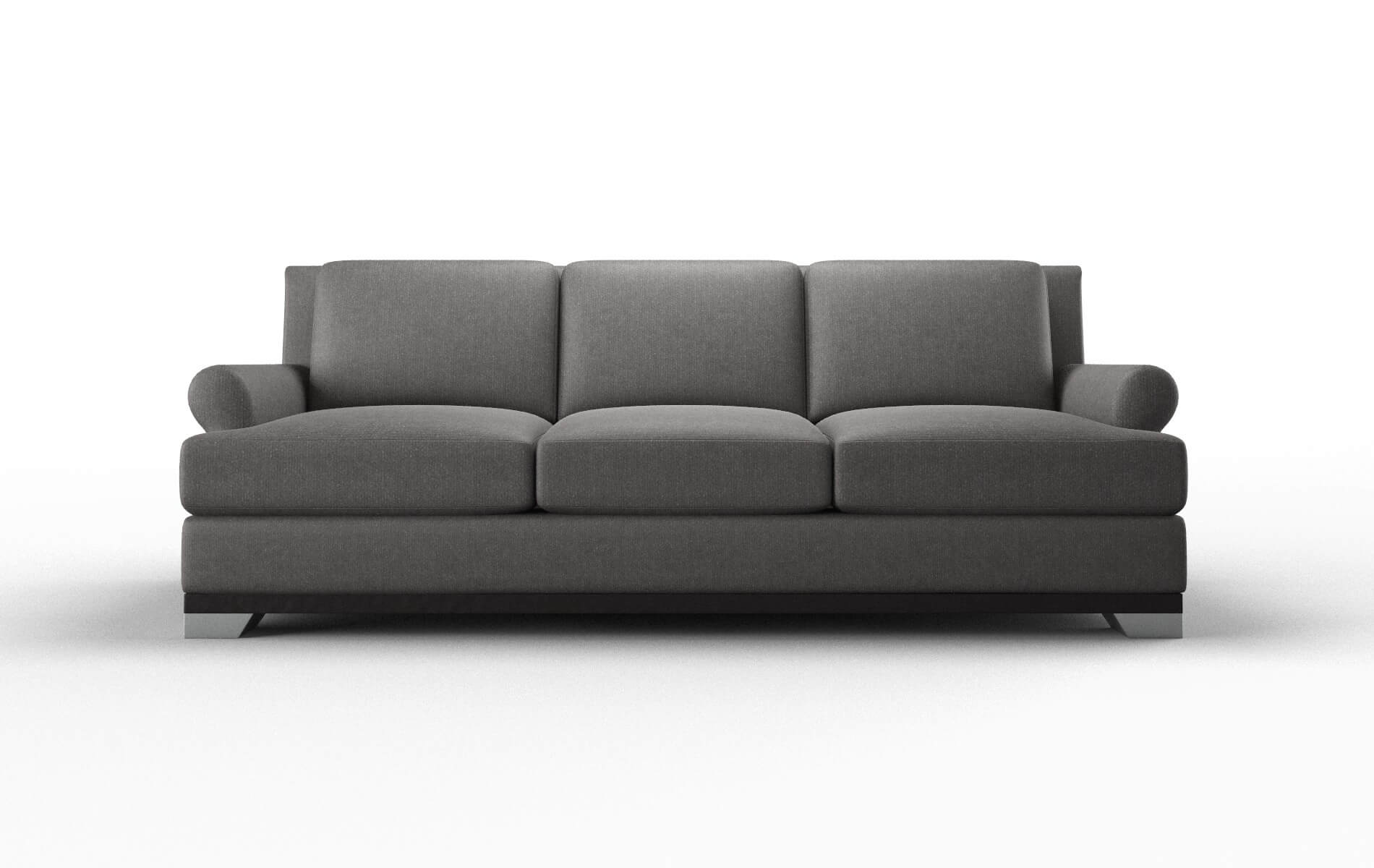 Newyork Sasha Grey Sofa espresso legs 1