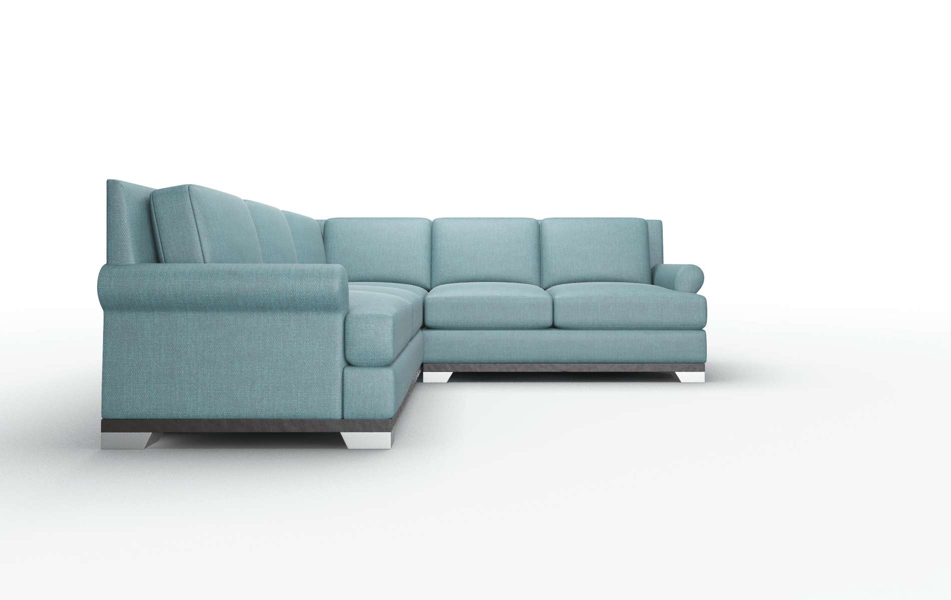 Newyork Simplex Blue_moon Sectional espresso legs 2