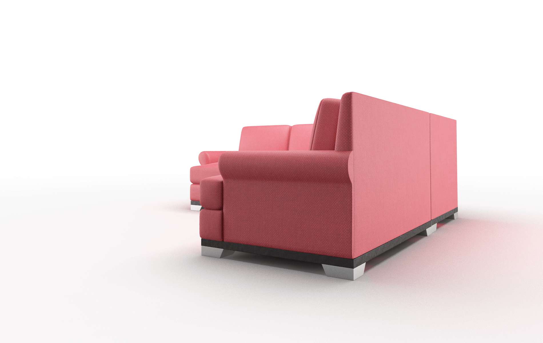 Newyork Sorrento Berry Sectional espresso legs 4